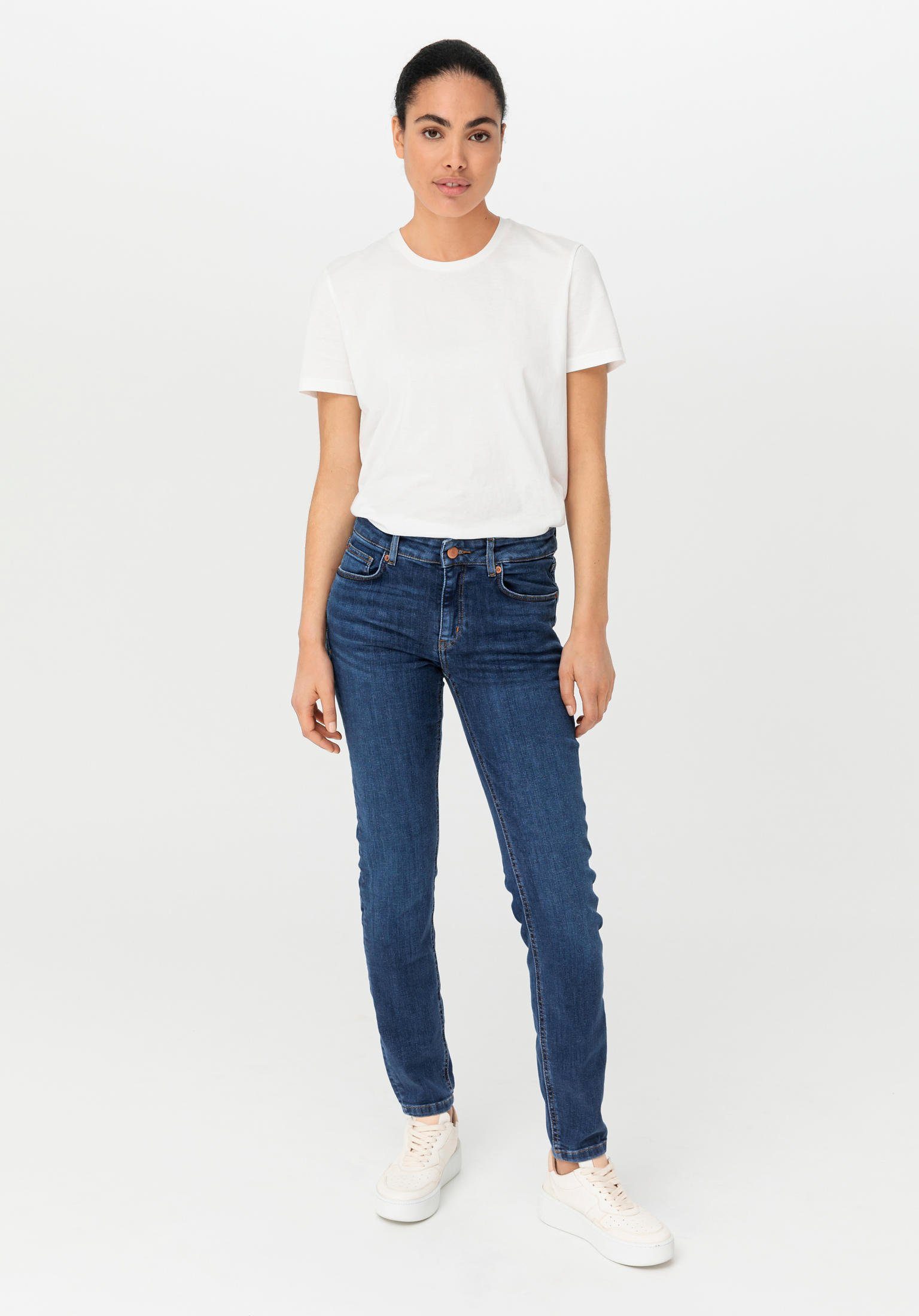 5-Pocket-Jeans Hessnatur Fit Skinny Bio-Denim Lina aus (1-tlg)