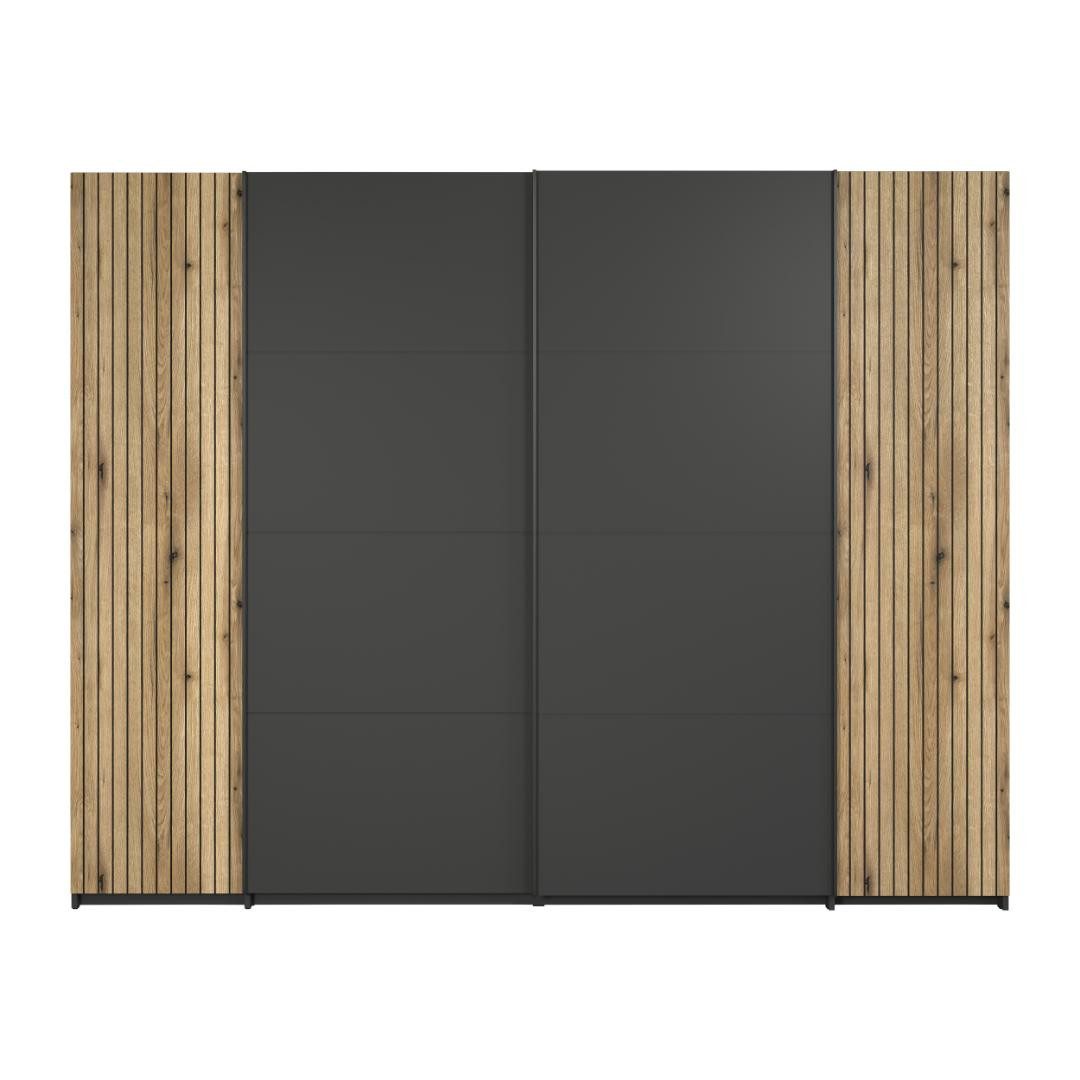 trendteam Kleiderschrank Esteban Kleiderschrank 2 normale Türen, 2 Schiebet