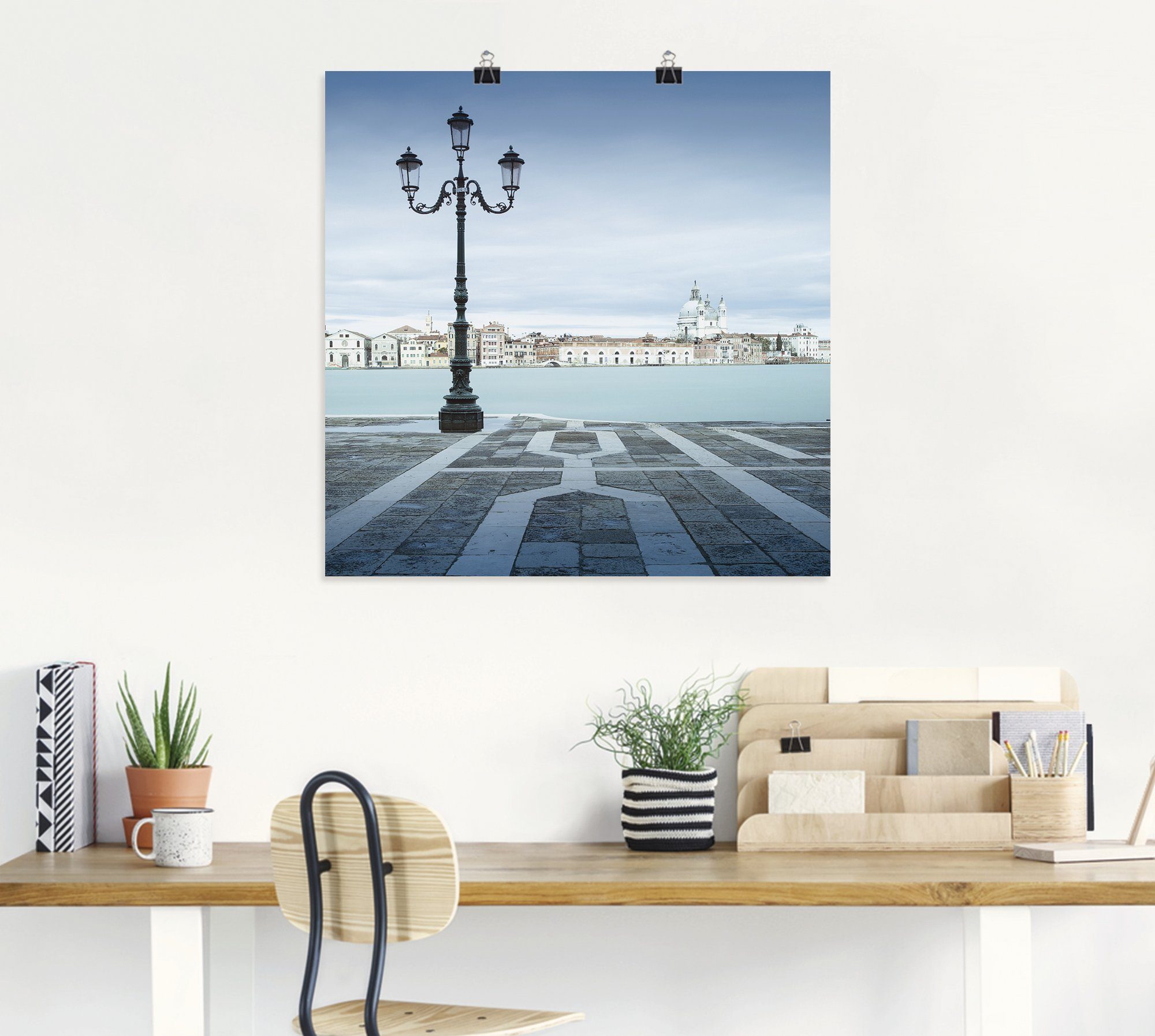 St), Größen versch. Promenade Poster Italien oder Wandaufkleber in Redentore, als Artland Wandbild Alubild, Leinwandbild, (1