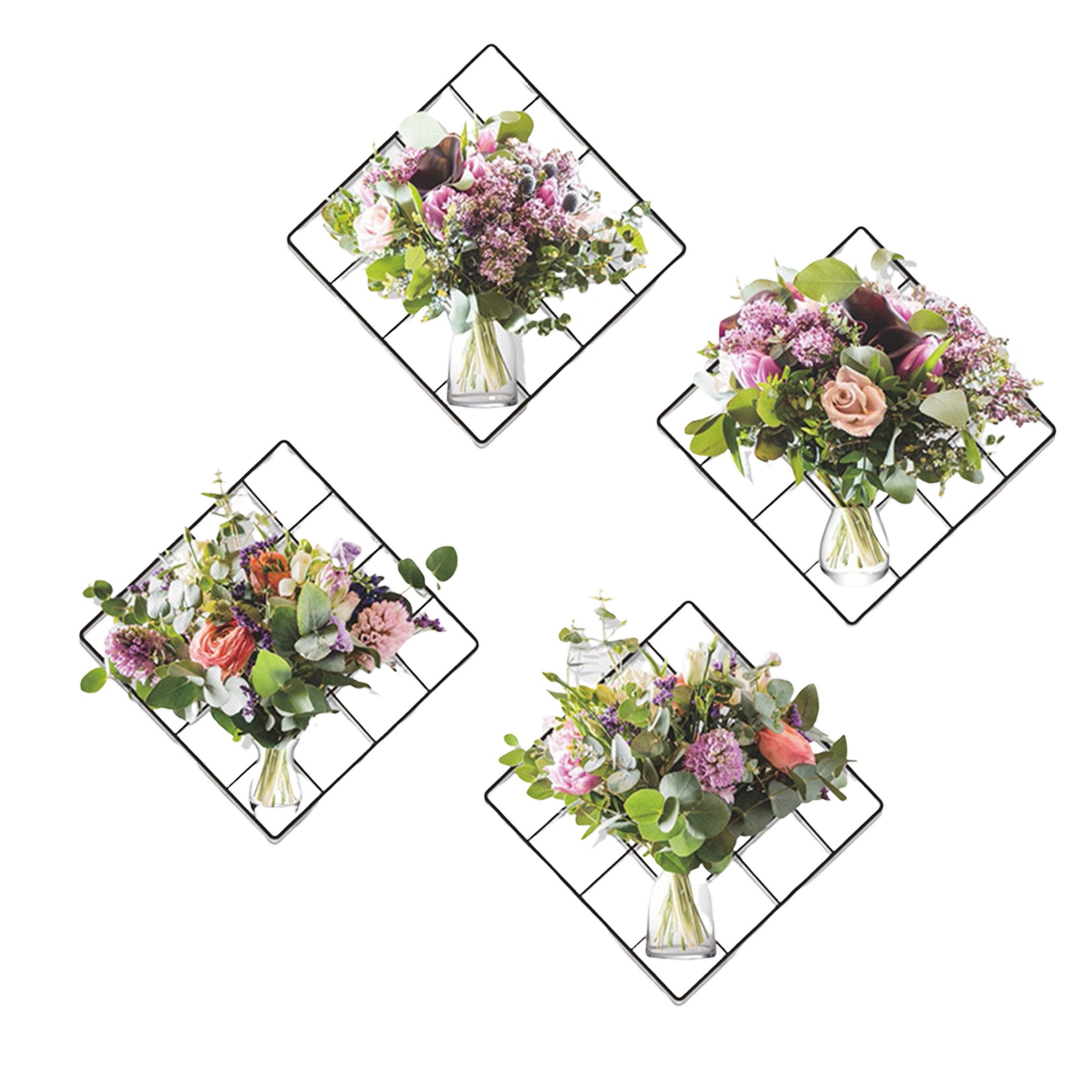 KINSI 3D-Wandtattoo 3D Blumen Wandaufkleber Set - Selbstklebende Vase & Blu günstig online kaufen
