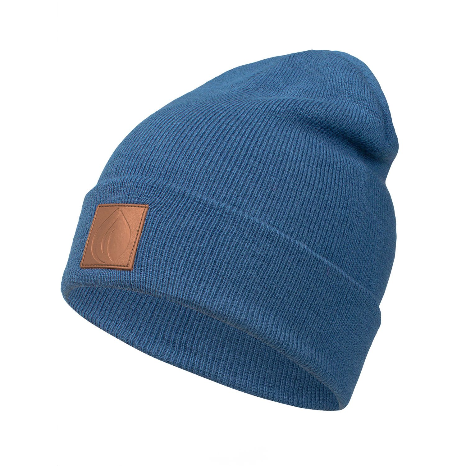 OCCULTO Beanie Leatherpatch Winter Mütze Beanie günstig online kaufen