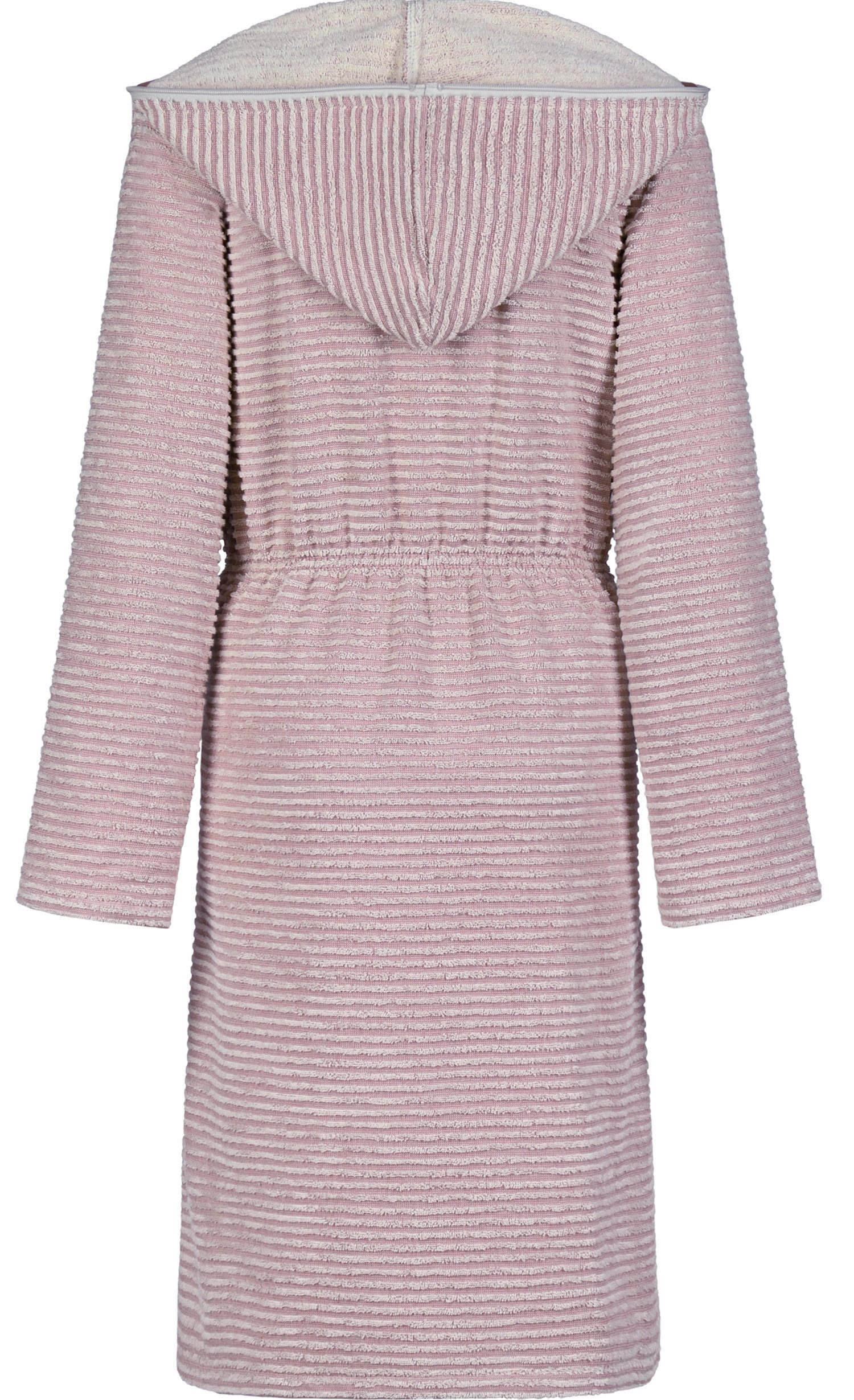 Cawö Damenbademantel Damen Bademantel Reißverschluss Kapuze, midi, Baumwoll günstig online kaufen