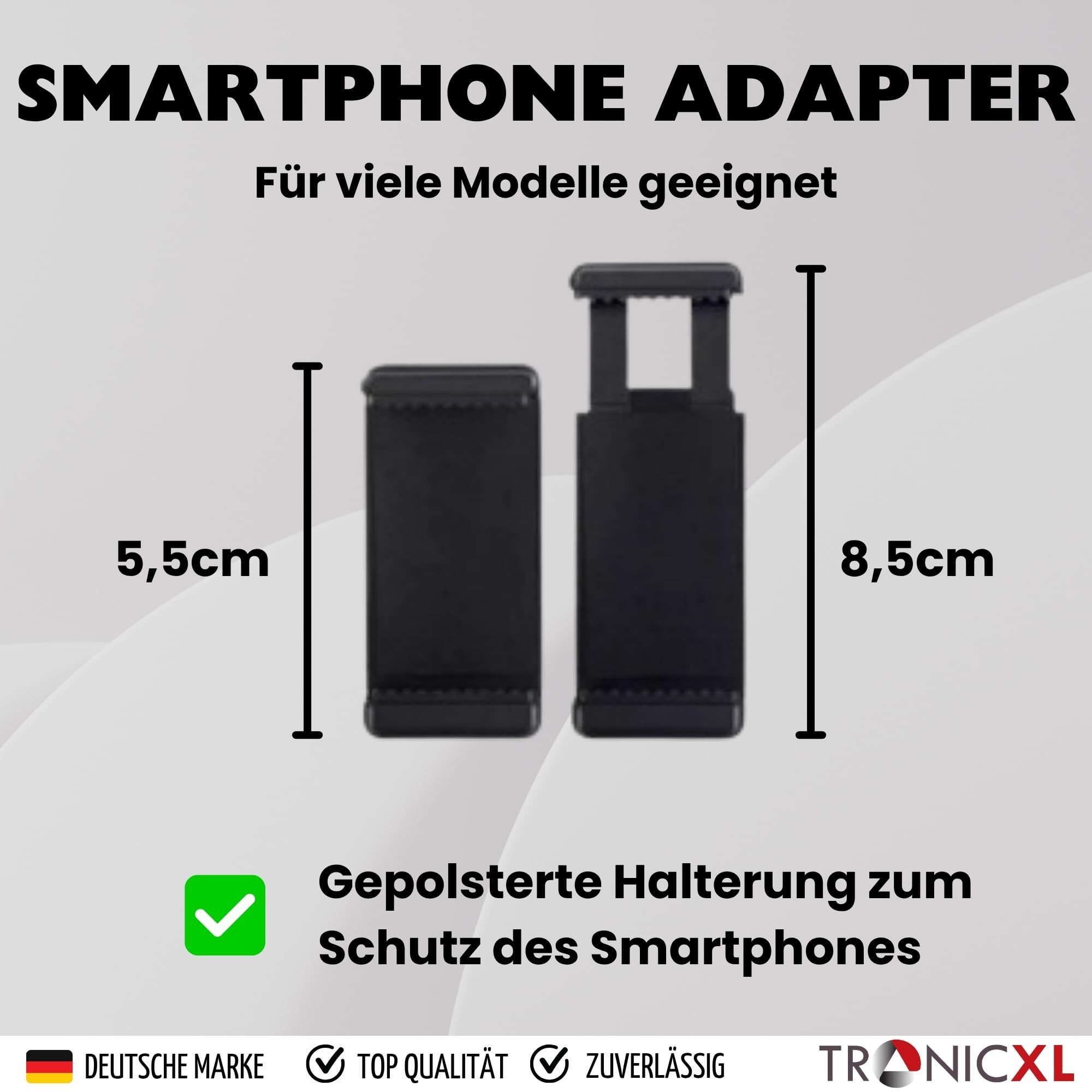 TronicXL Handy-Halterung Smartphone Stativ 114cm mit Fernbedienung Handy Halterung Ständer, (Tripod Foto Video, 1-tlg., Influencer Streaming, für Apple iPhone S – Bild 5 von 5