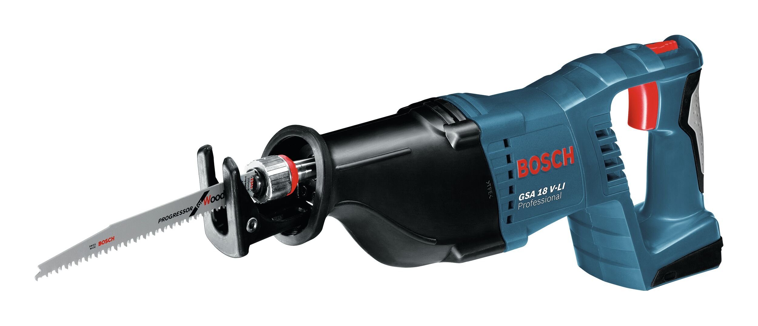 Bosch Professional Akku-Säbelsäge GSA 18V-LI, Ohne Akku mit Säbelsägeblatt - in L-BOXX 238