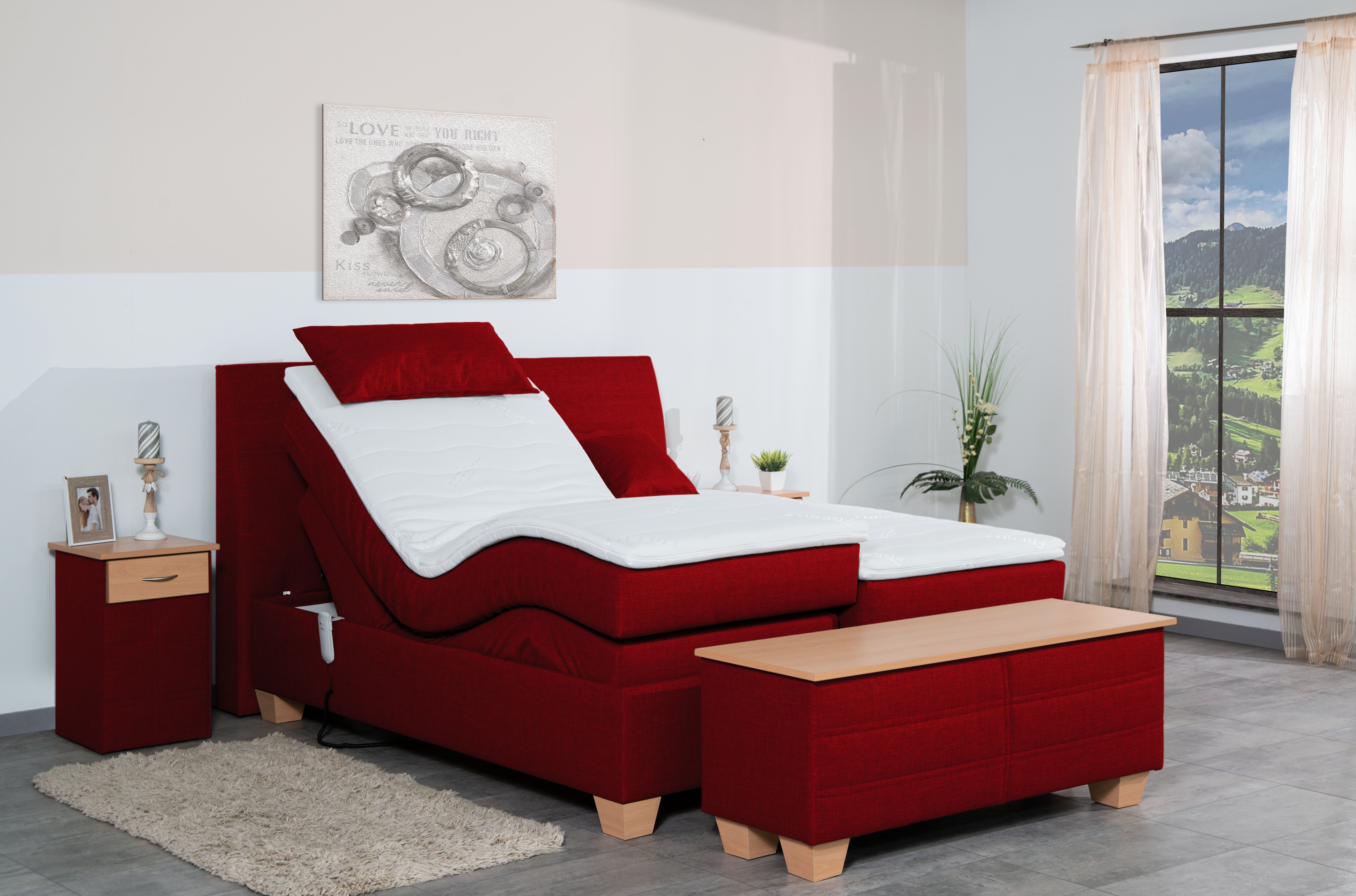 Meisterbetten Boxspringbett Syma (mit Motor, 7-Zonen günstig online kaufen
