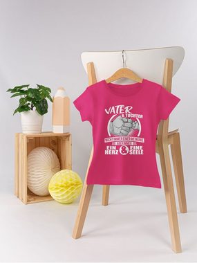 Shirtracer T-Shirt Papa und Tochter Immer ein Herz & eine Seele Partner-Look Familie Kind