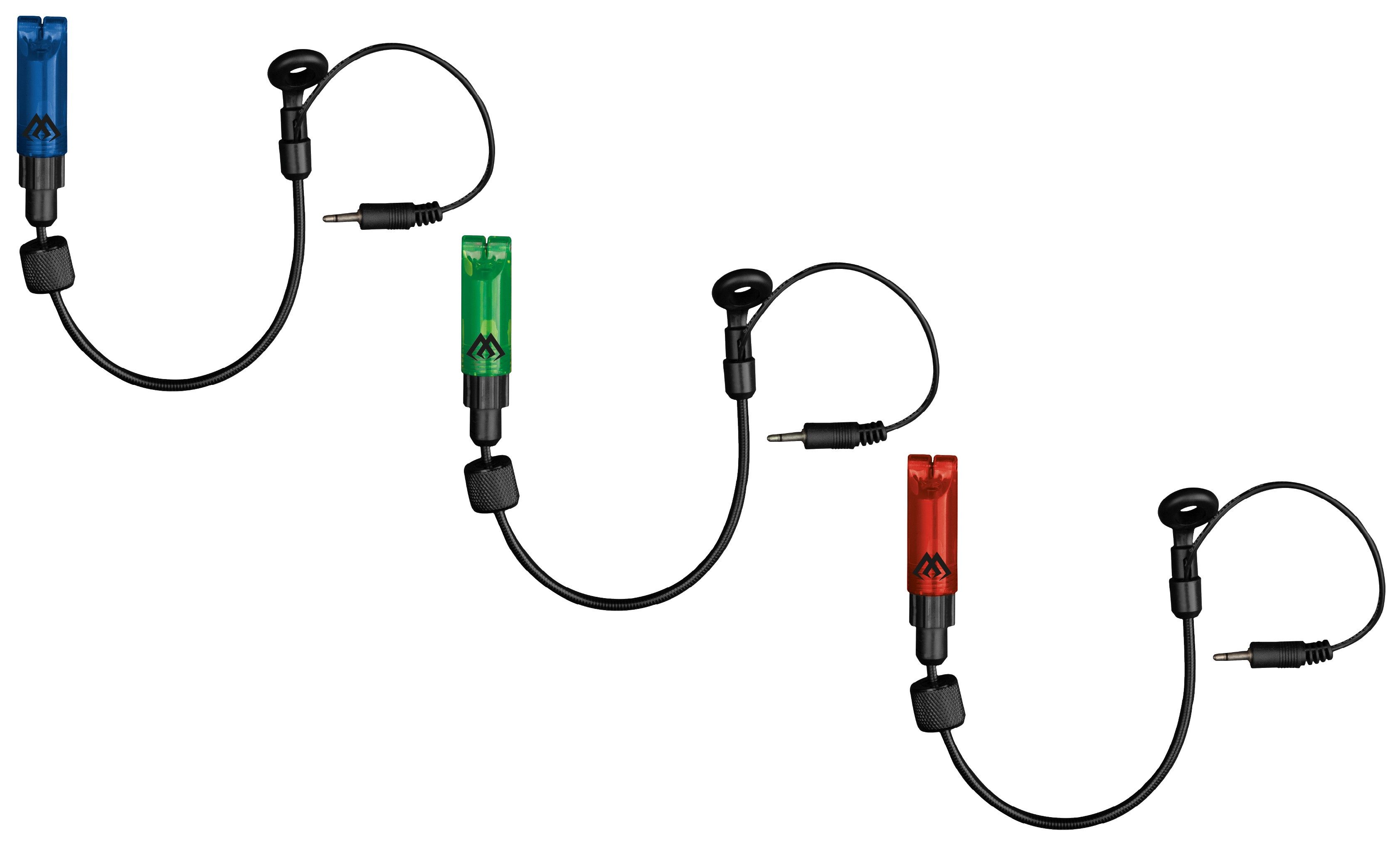 MIKADO Total Fishing Swinger Bissanzeiger 3er SET BISSANZEIGER - LED INTRO HANGER - Blau Grün Rot Swinger, (3-St)
