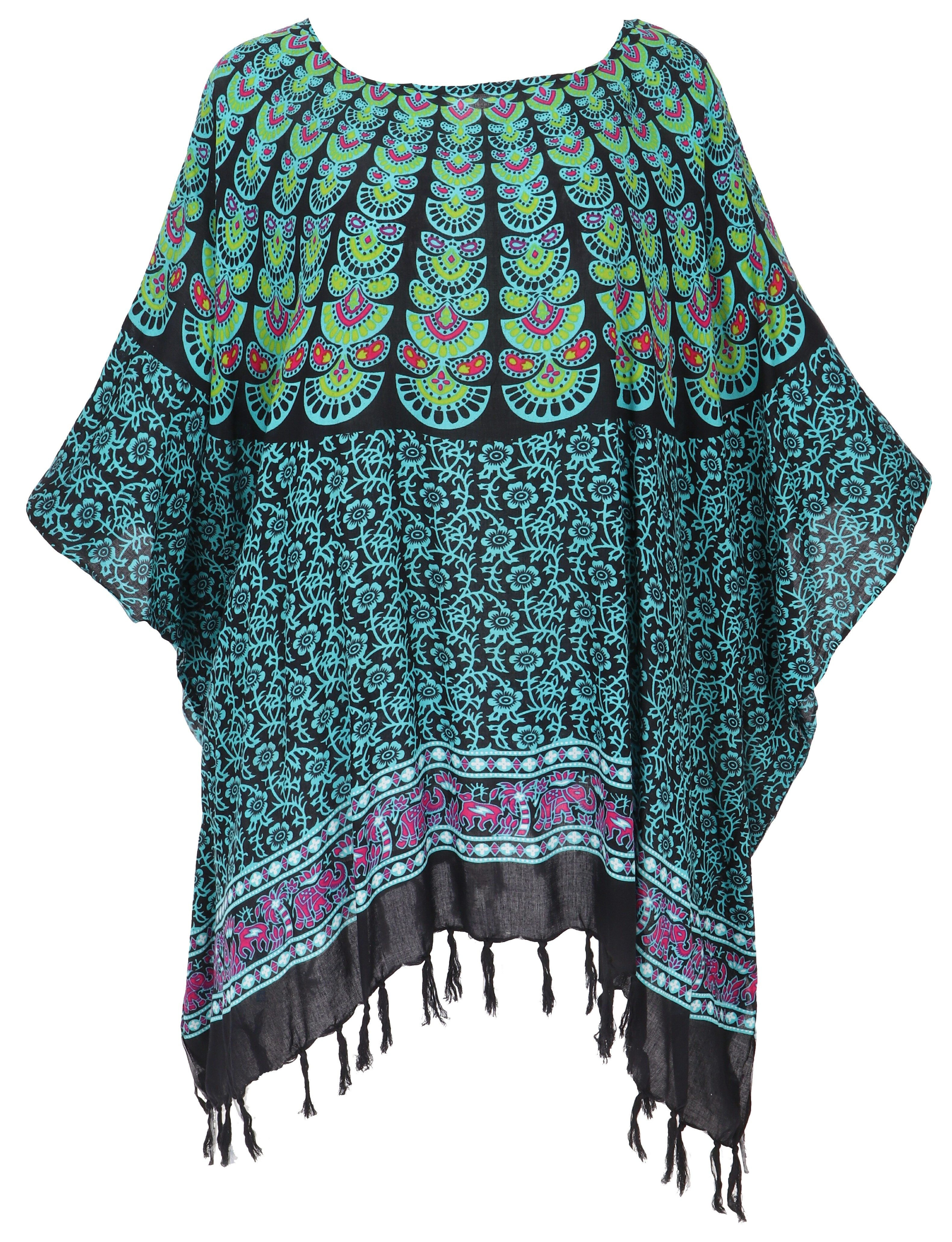 Guru-Shop Longbluse Kaftan, Ibiza-StyleTunika, Boho Bluse, günstig online kaufen