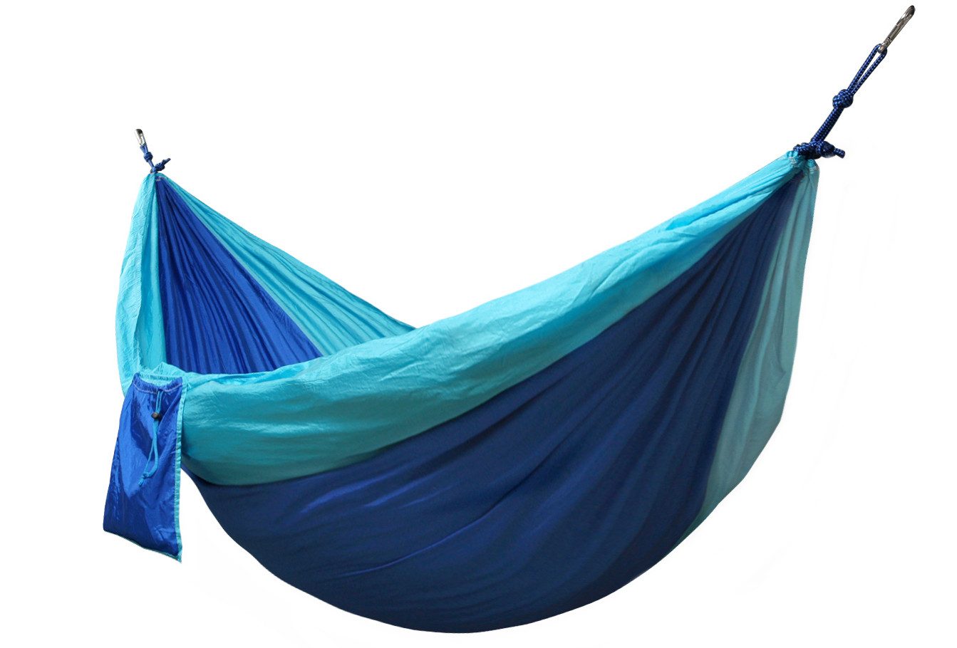 Kronenburg Hängematte aus Nylon oder Polybaumwolle, in verschiedenen Ausführungen, aus 210T Nylon, 595 Gramm, belastbar bis 300 kg