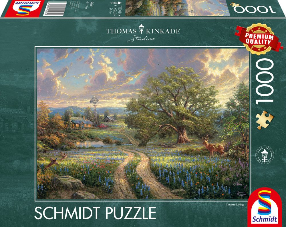 Schmidt Spiele Puzzle Puzzle Country Living 1000 Teile T.Kinkade, Puzzletei günstig online kaufen