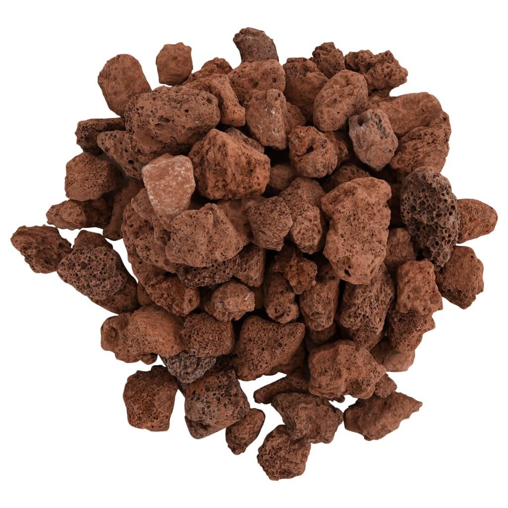vidaXL Aquariendeko Lavagranulat 25 kg Rot 1-2 cm