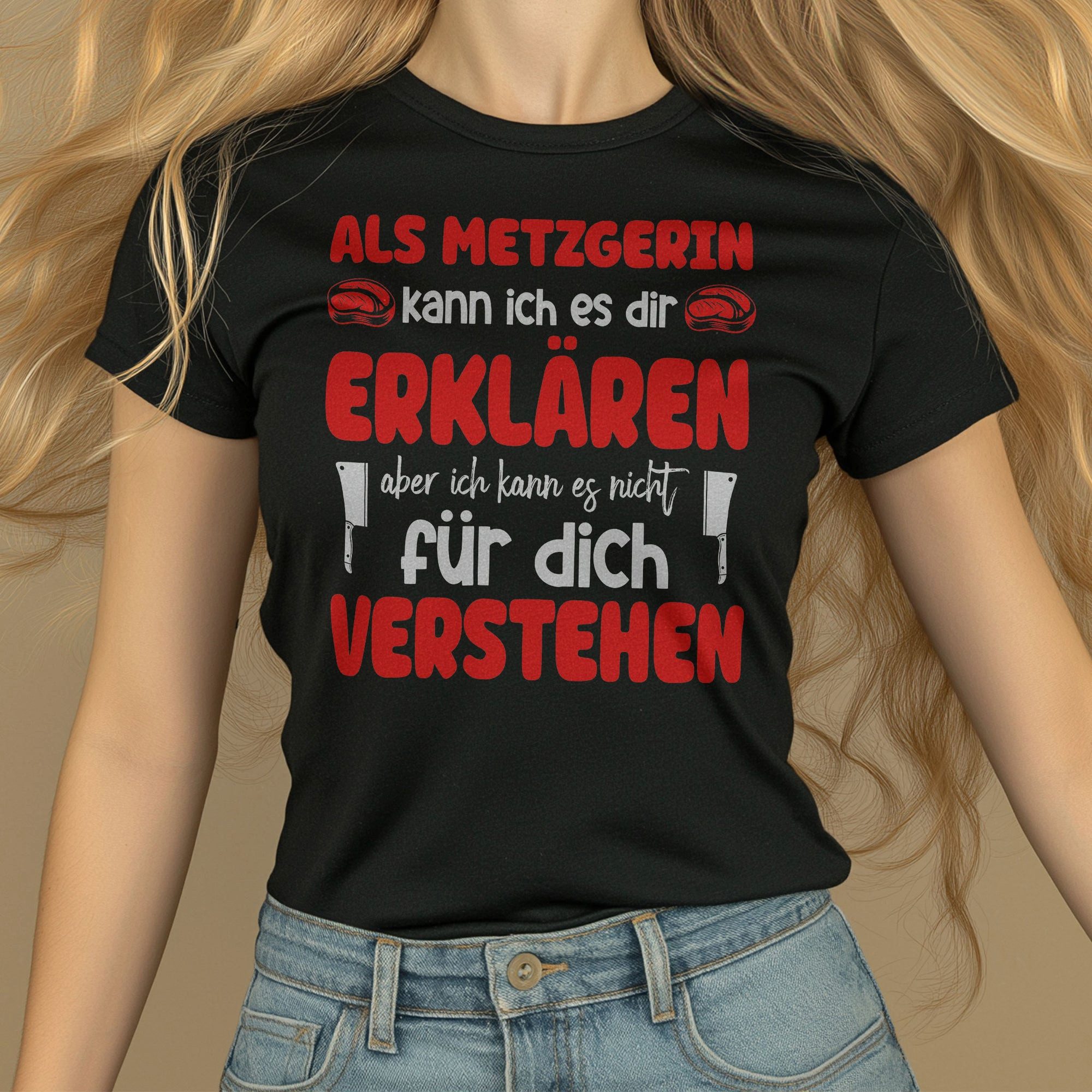 22Feels T-Shirt Metzgerin Geschenk Frauen Spruch Beruf Ausbildung Abschluss IN DEUTSCHLAND BEDRUCKT