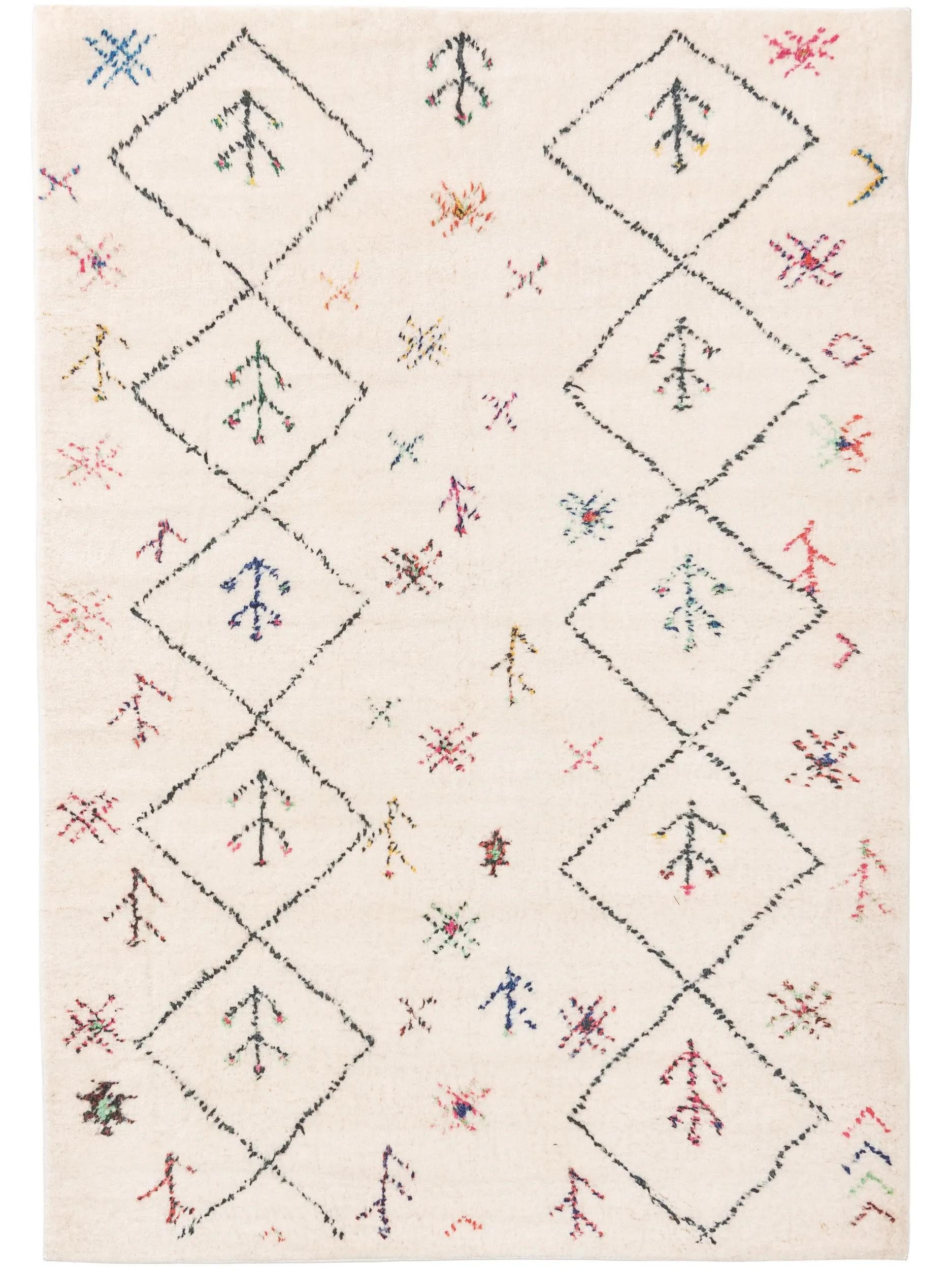 benuta Teppich Mara, rechteckig, Höhe: 6 mm, Kunstfaser, Berber, Ethno-Style, Wohnzimmer