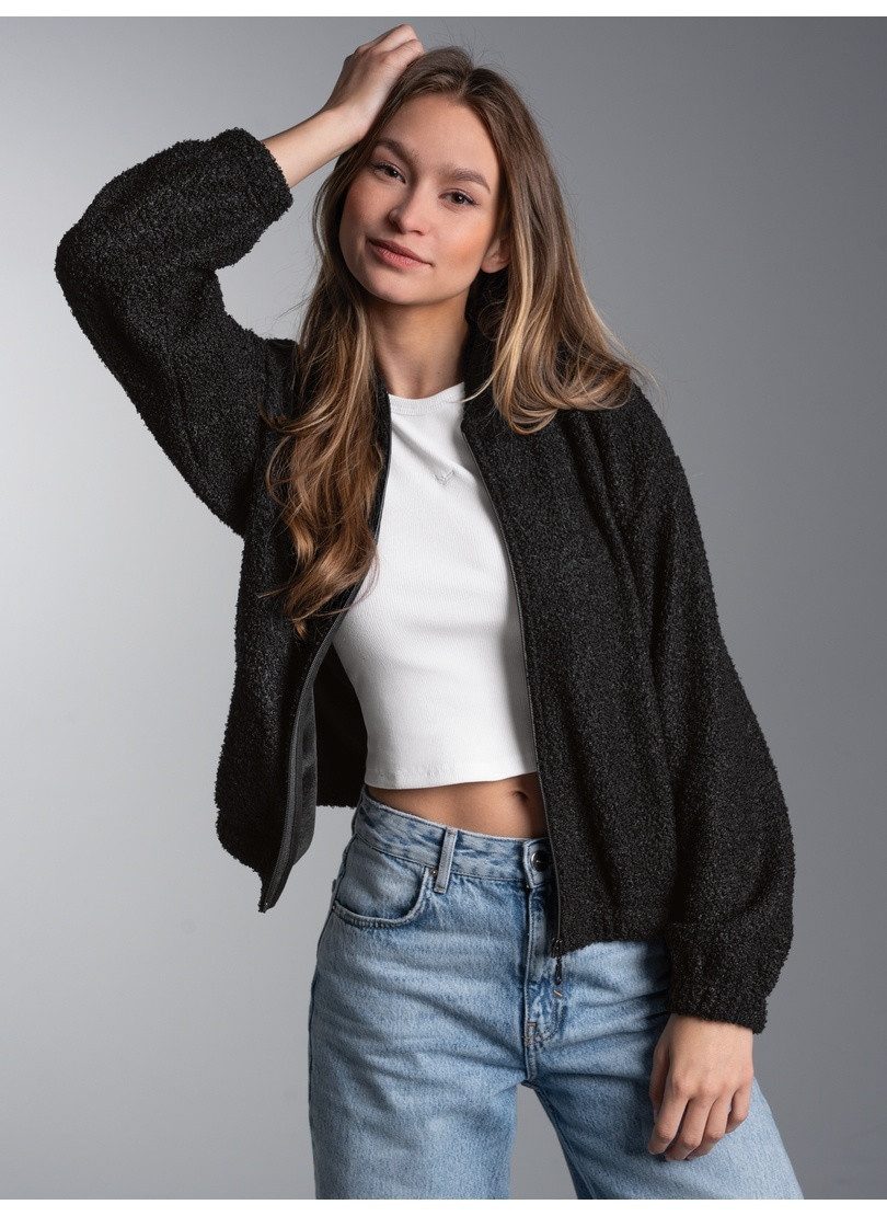 Trigema Sweatjacke TRIGEMA Jacke aus Bouclé (1-tlg)