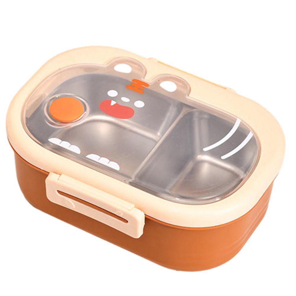Blusmart Lunchbox Bento-Box Mit Mehreren Schlitzen, Auslaufsicherer orange