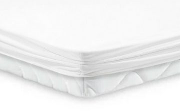 Matratzenauflage extra für Topper mit Nässeschutz aus Baumwoll-Jersey 5-7 cm (1074T) Castejo, Rundumgummizug,feuchtigkeitsundurchl.,milbendicht,Allergiker geeignet