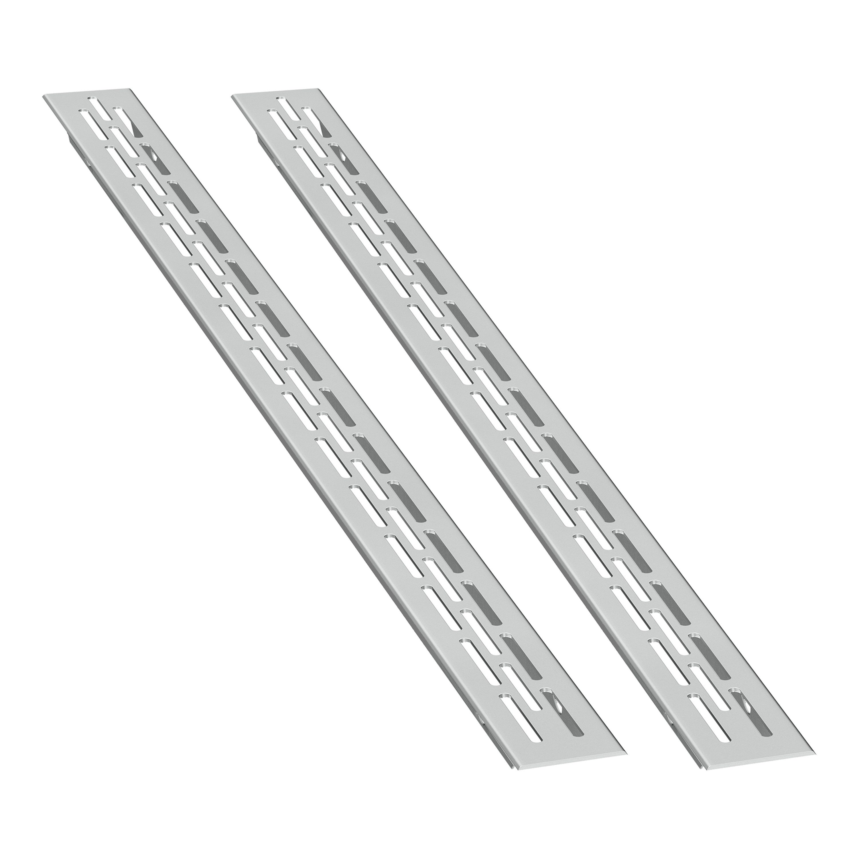 sossai® Lüftungsgitter Aluminium Belüftungsgitter Türgitter im Alu-Design (2 St)