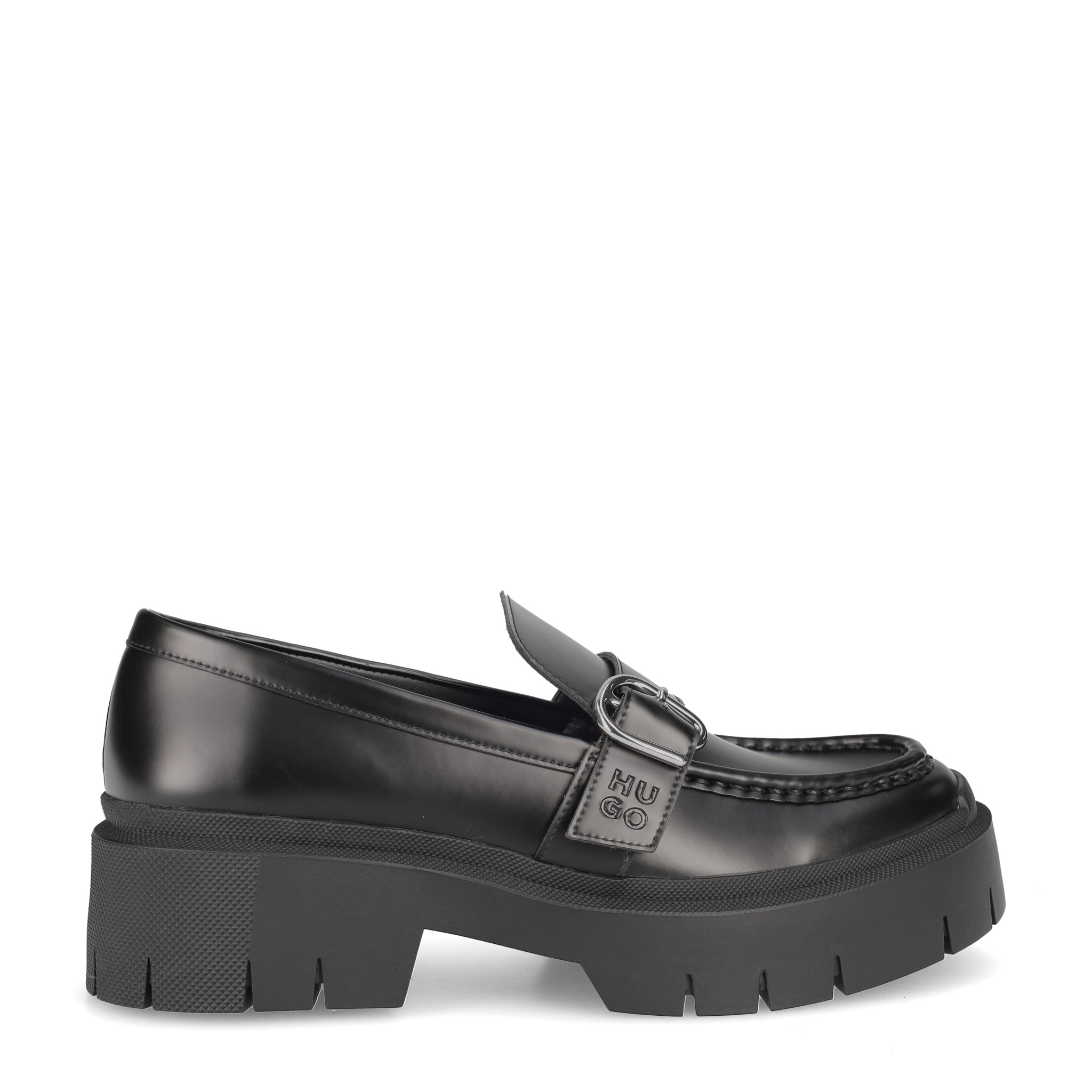 HUGO HUGO Kris_NewLoafer, Slipper & Mokassin, Schwarz, Damen Slipper günstig online kaufen