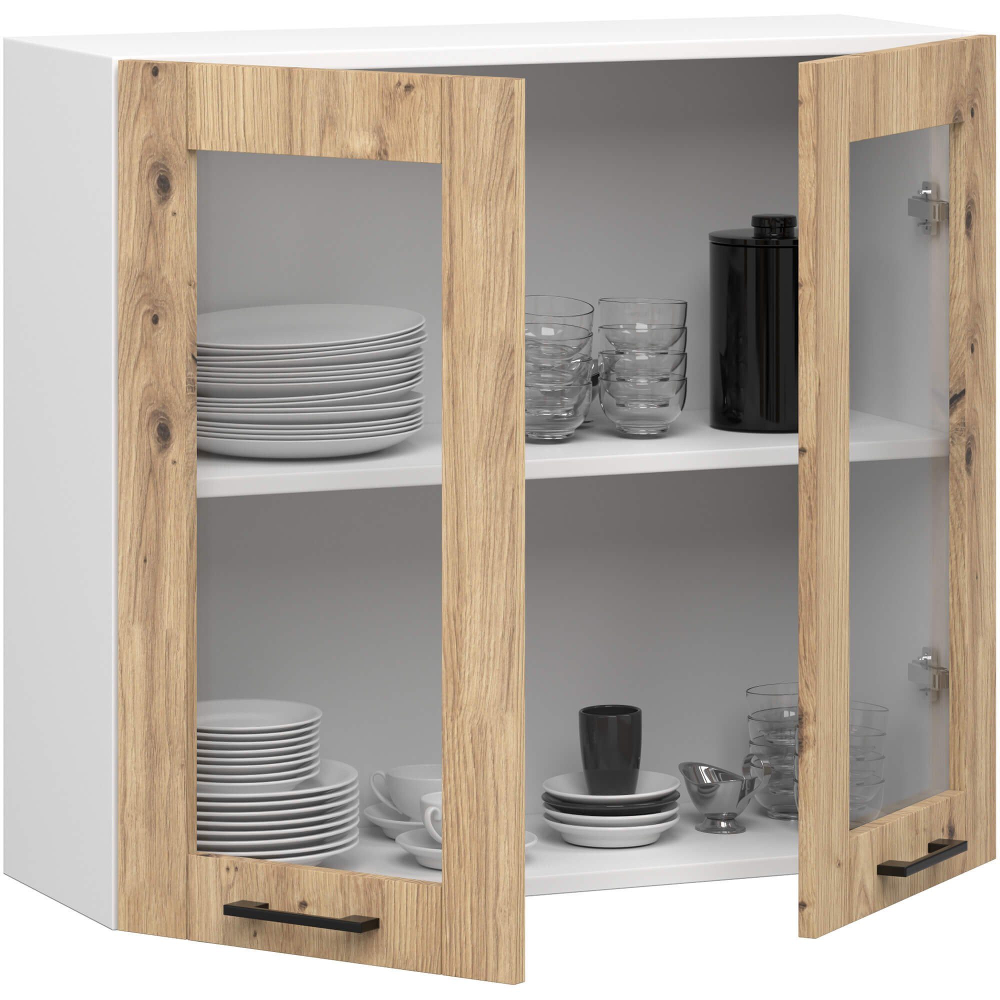 Raumhirsch Furniture Hängeschrank Moderner Hängeschrank Küche - Praktische Aufbewahrung - Wandschrank 80x72x31 cm, laminierte Spanplatte, kratzfest, pflegeleicht