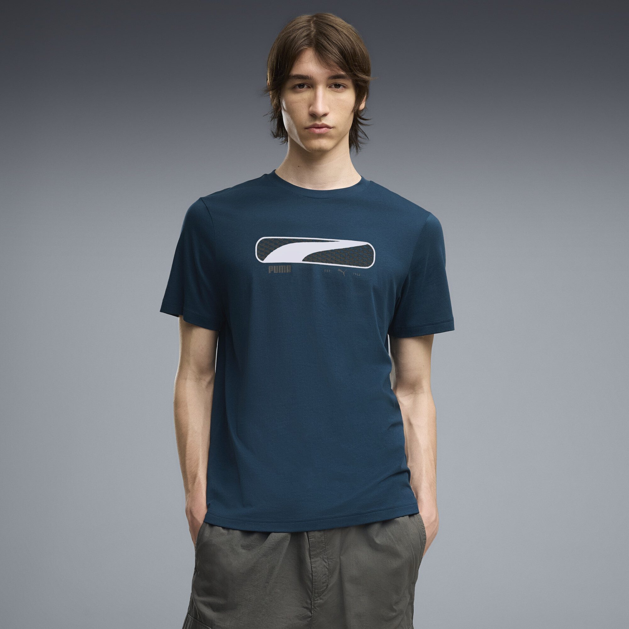 PUMA T-Shirt PUMA Sport Logo Play T-Shirt Herren – Bild 2 von 5