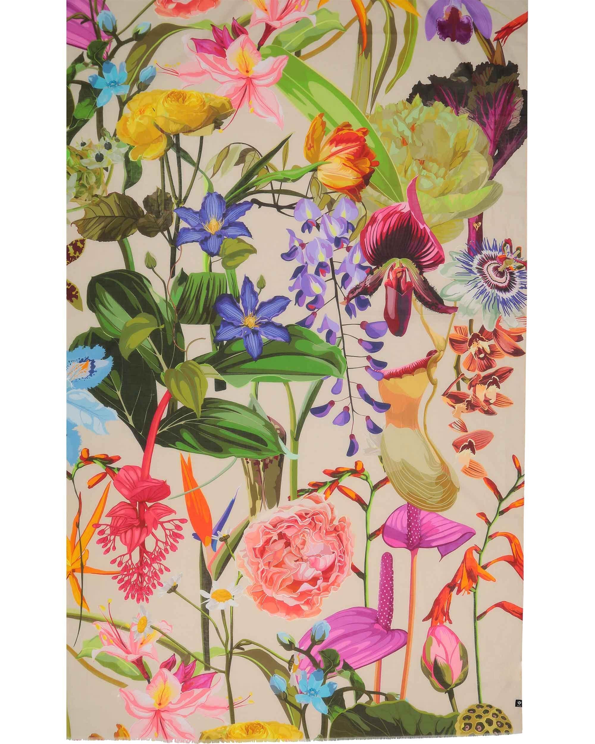 Fraas Modeschal XL-Schal mit Blumen-Design - vielseitig tragbar, (keine)