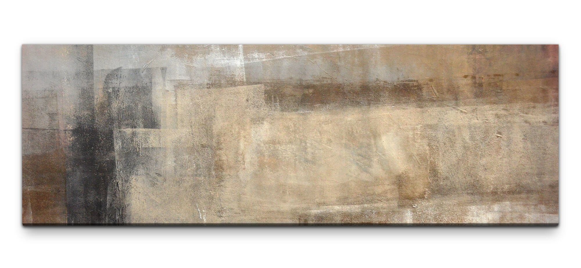 möbel-direkt.de Leinwandbild Bilder XXL Abstrakt in Braun Wandbild auf Leinwand