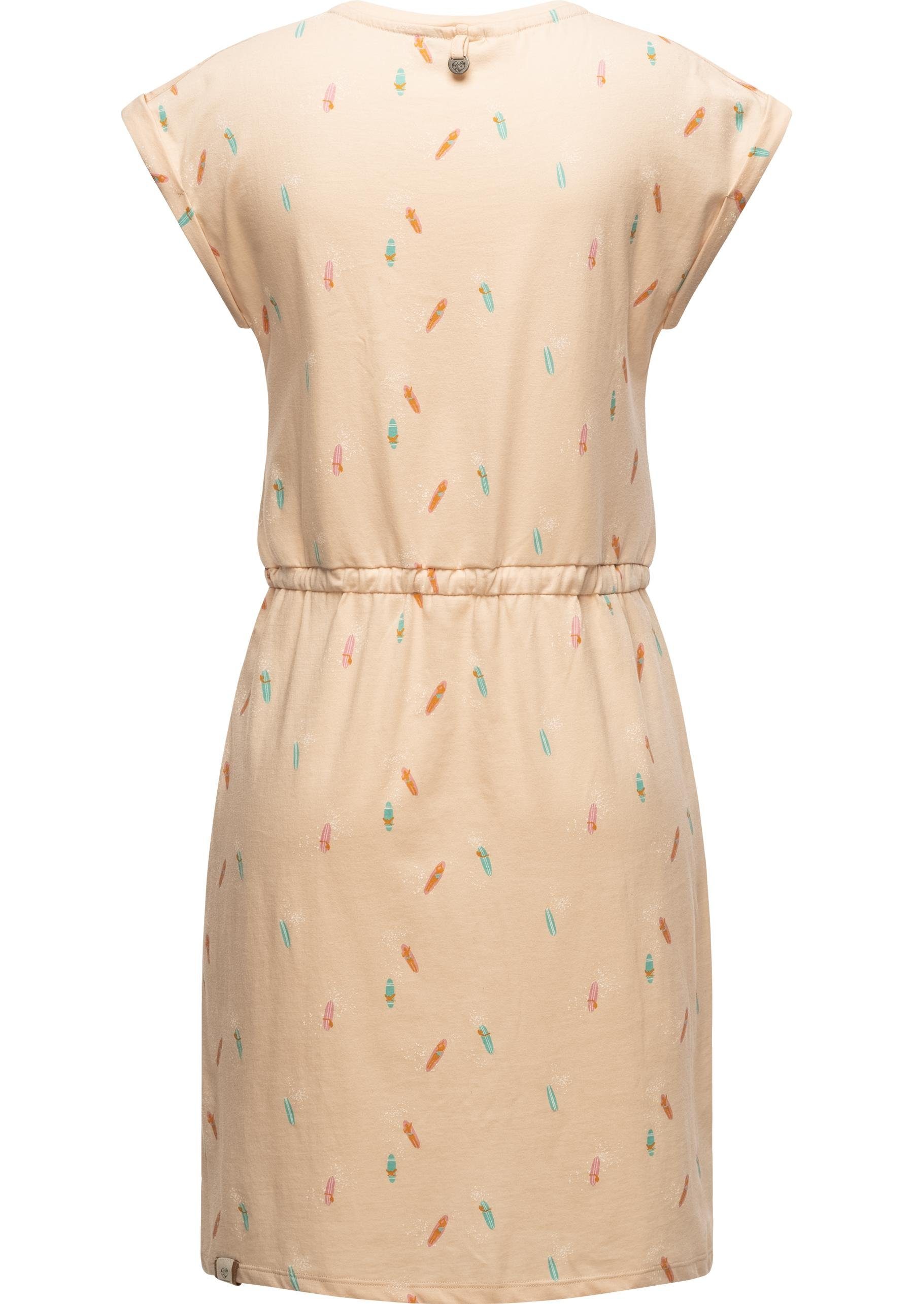 Ragwear Druckkleid Mallory Print Dress Organic Kurzes Baumwoll Kleid