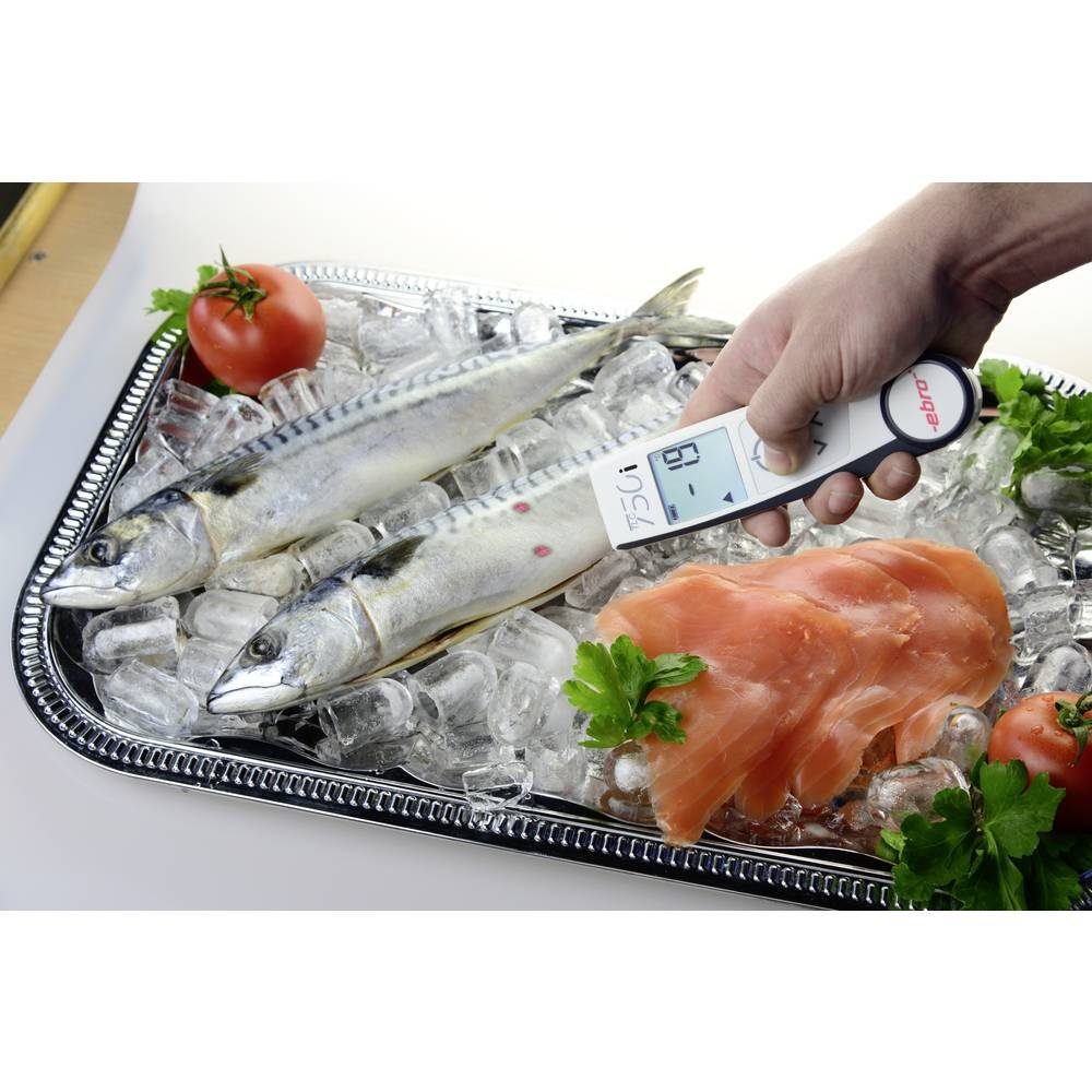ebro Infrarot-Thermometer Duales -/Klappthermometer 1340-5736, HACCP-konform, Kontaktmessung, Berührungslose IR-Messung, IP65