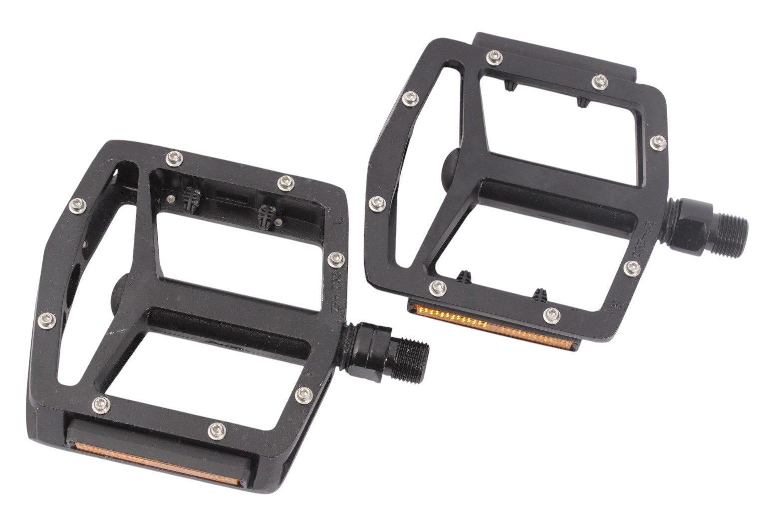 KHEbikes Fahrradpedale KHE MTB Flat Pin Pedale 9/16" Alu – leicht & stabil (Geeignet für 3-teilige Kurbeln)