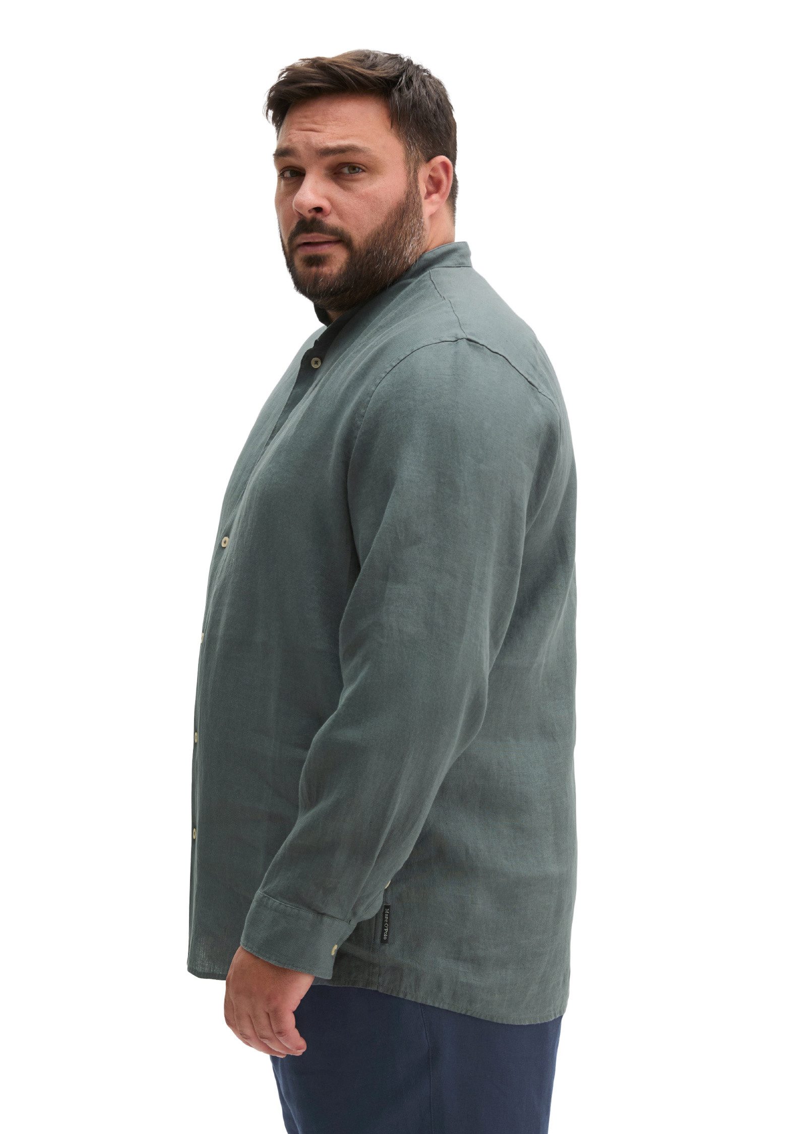 Marc O'Polo Langarmhemd aus reinem Leinen