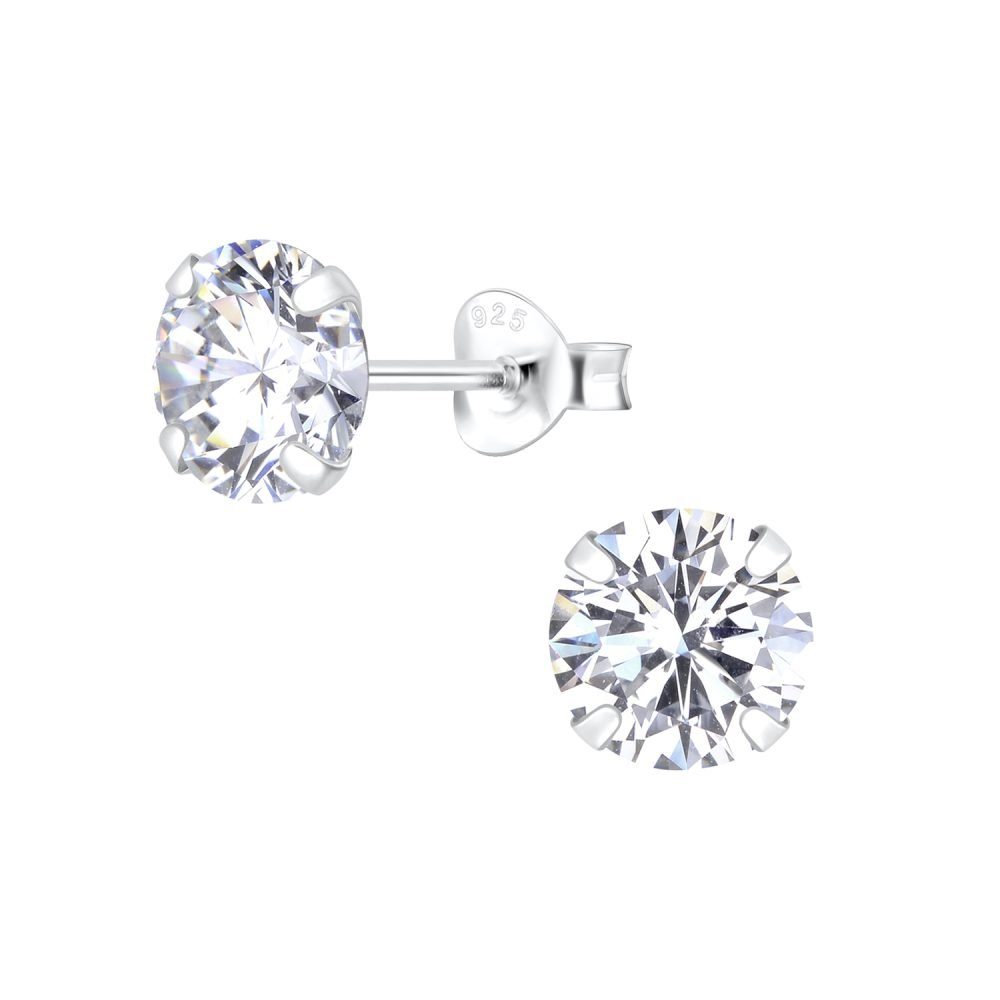 ALEXANDER YORK Paar Ohrstecker ZIRKONIA 7 mm, 2-tlg., 925 Sterling Silber günstig online kaufen