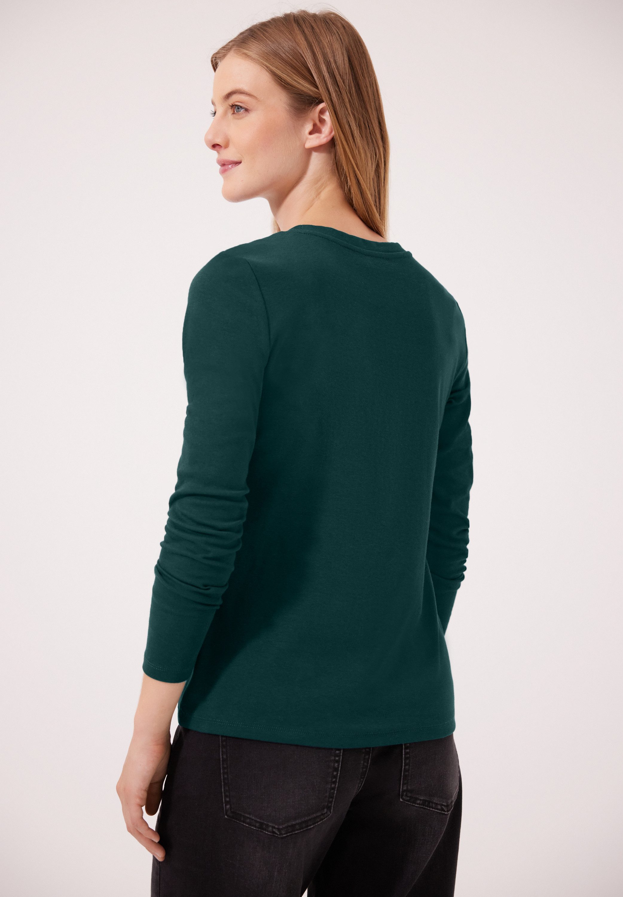 STREET ONE STUDIO Langarmshirt im soften Baumwoll-Mix – Bild 2 von 5