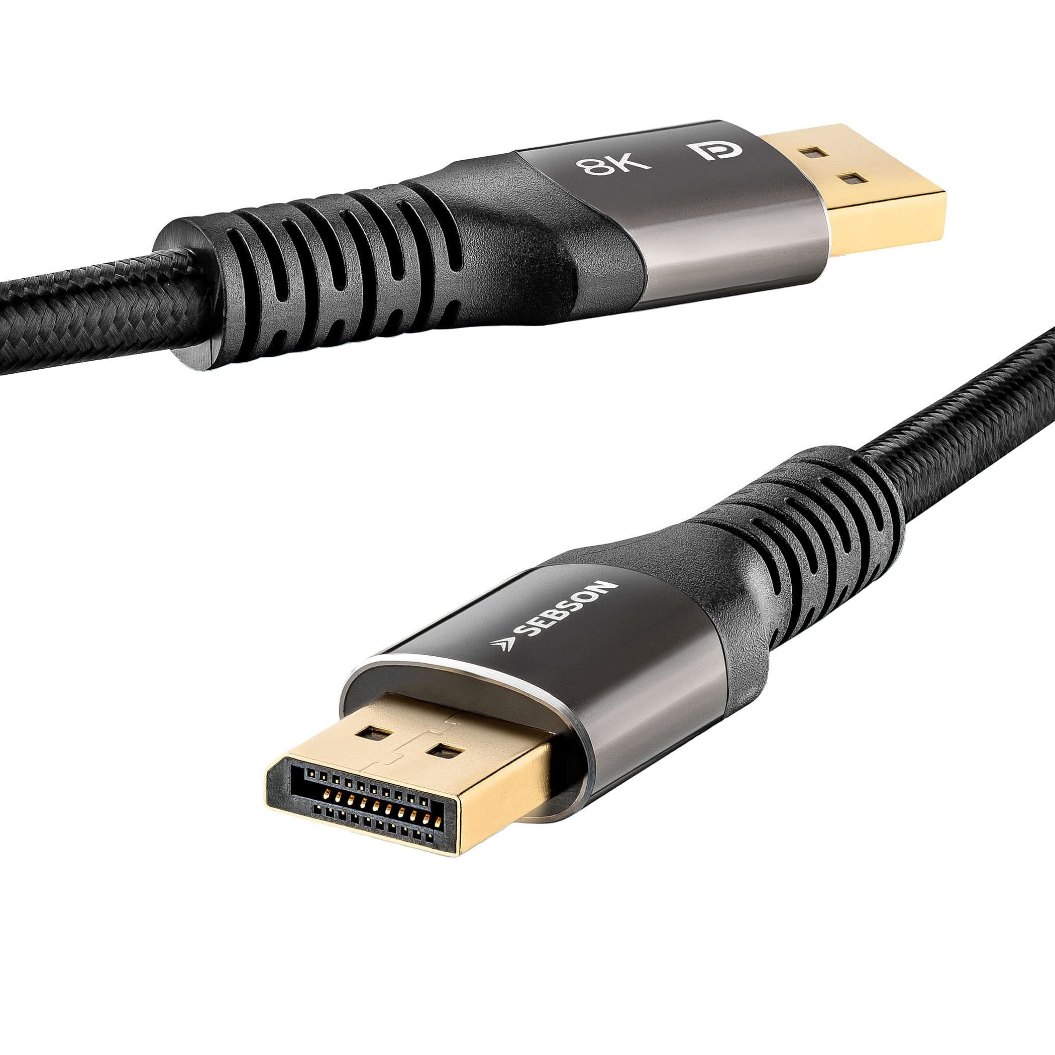 DisplayPort Kabel 2m - DP 1.4 male/male, 8K/60Hz 4K/144Hz 2K/240Hz Audio- & Video-Kabel