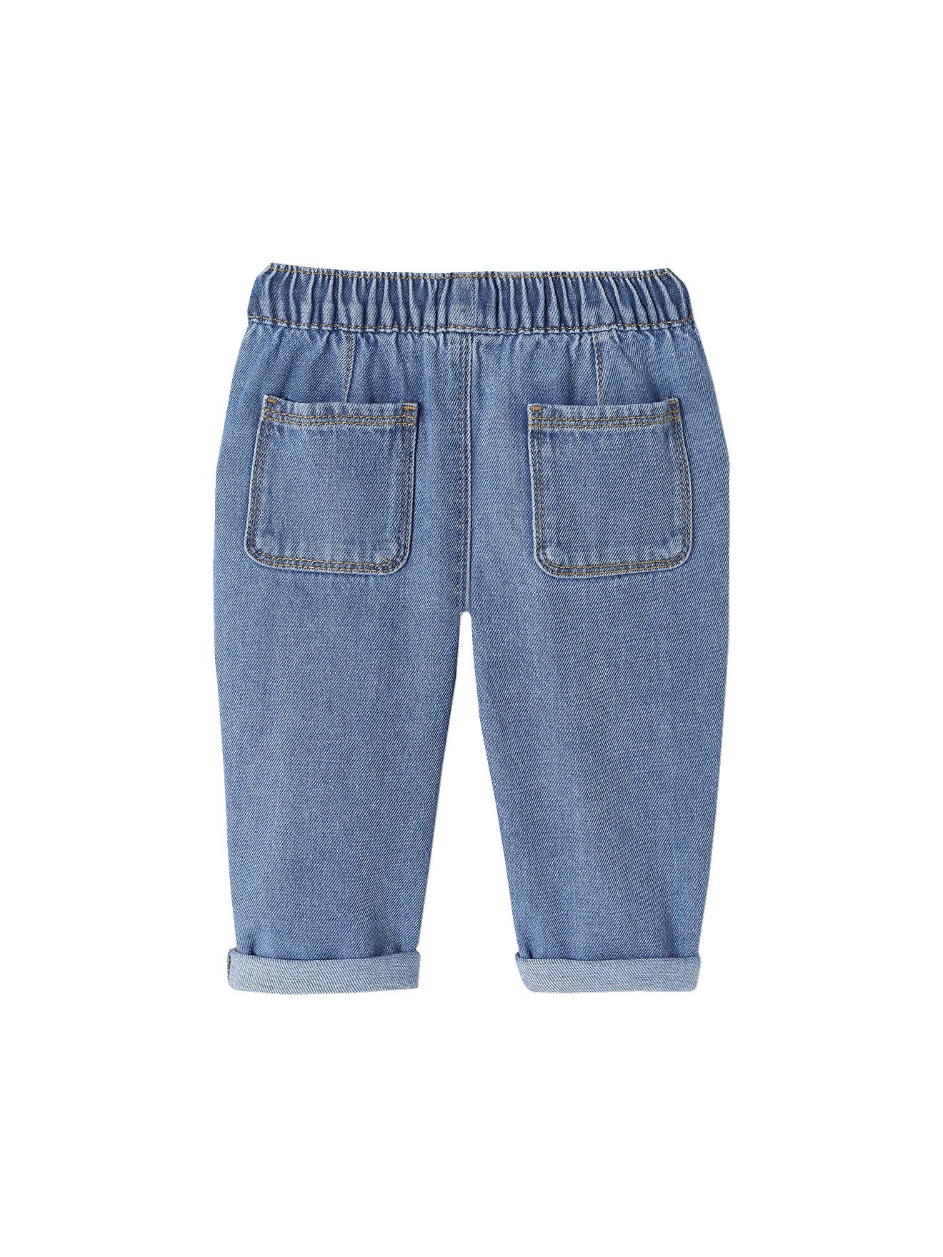 vertbaudet Regular-fit-Jeans Baby Jeans mit Dehnbund Dehnbund – Bild 2 von 5