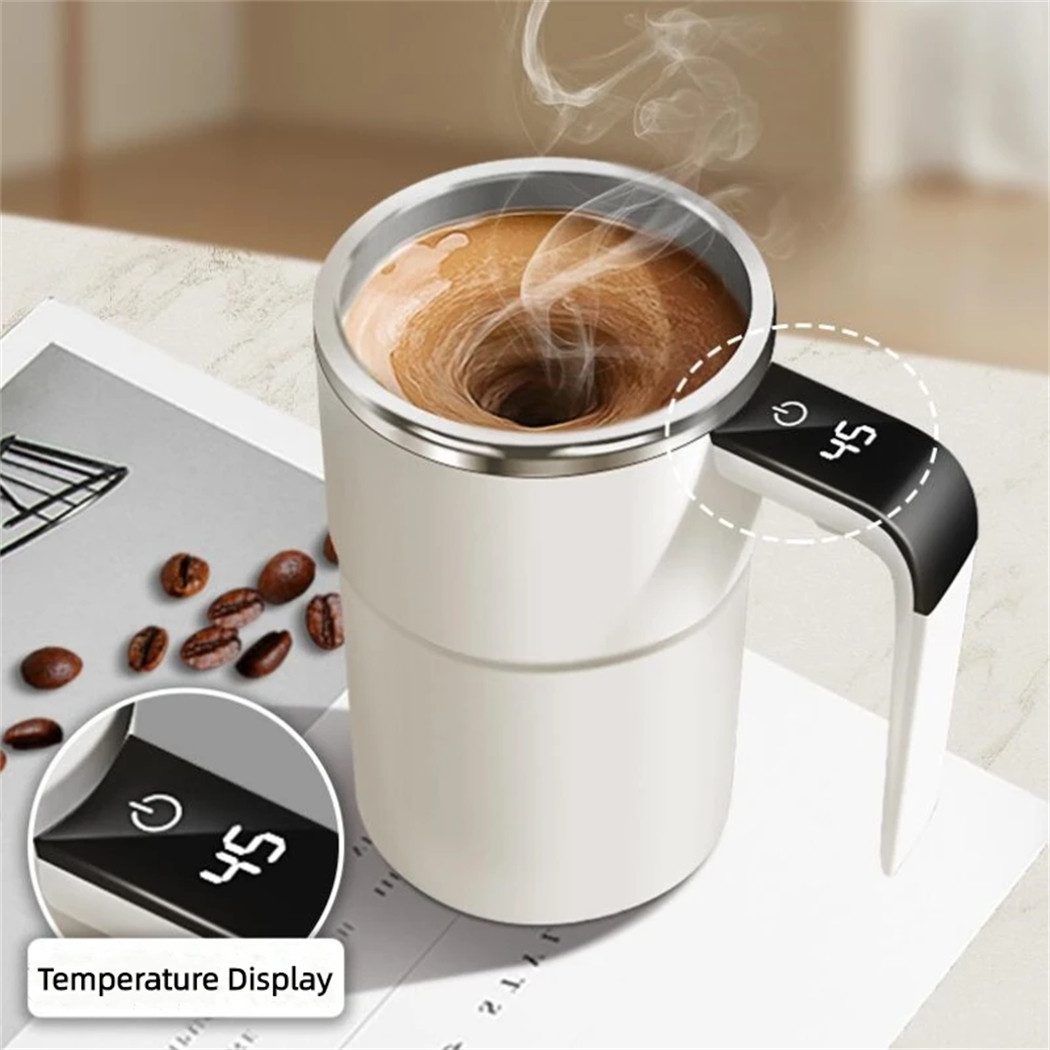 XDOVET Teeschale 380ml elektrische Kaffee selbst mischen Tasse IP67 wasserdichte, Kaffeetasse USB wiederauf ladbare automatische Magnet becher