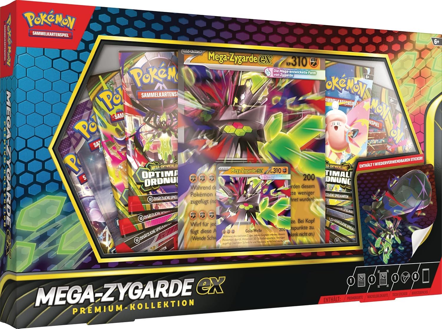 POKEMON JUEGO DE CARTAS Sammelkarte Pokémon-Sammelkartenspiel: Premium-Kollektion Mega-Zygarde-ex - deutsc