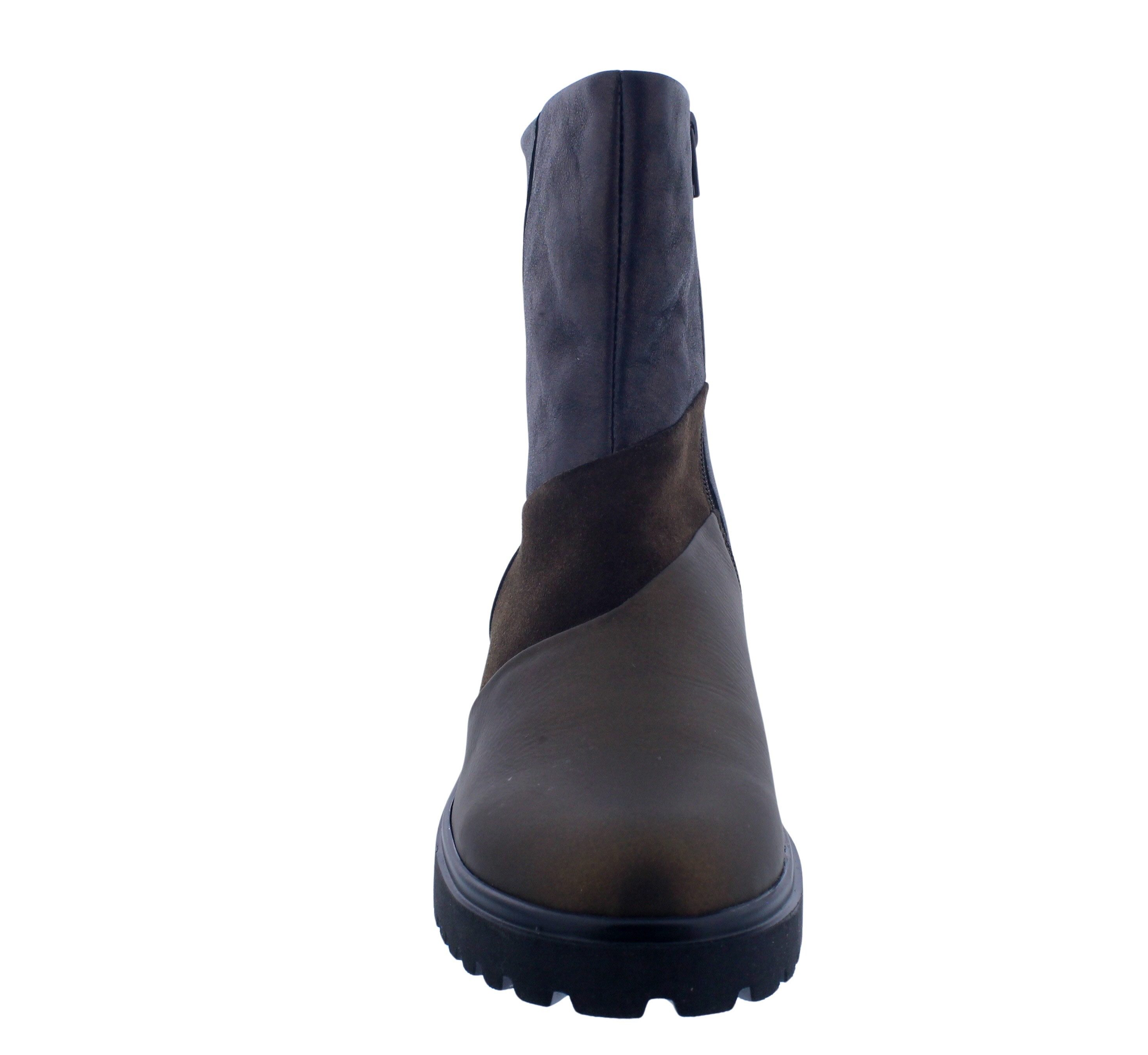 Waldläufer Waldläufer H-Luise Bootie, Rea (Metallicled)/ Velourled., Nuba Wood (Reißverschlussstiefel