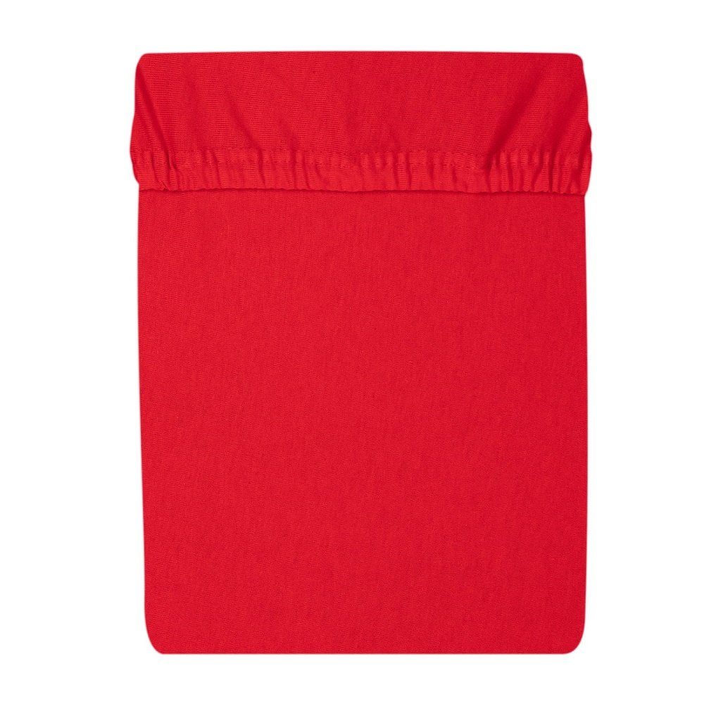 Bettlaken Jersey Spannbetttuch 60 × 120 dunkelgrün, rot, gelb, Babyhafen, Gummizug: rundum, (1 Stück), Baumwollmischung Stoff