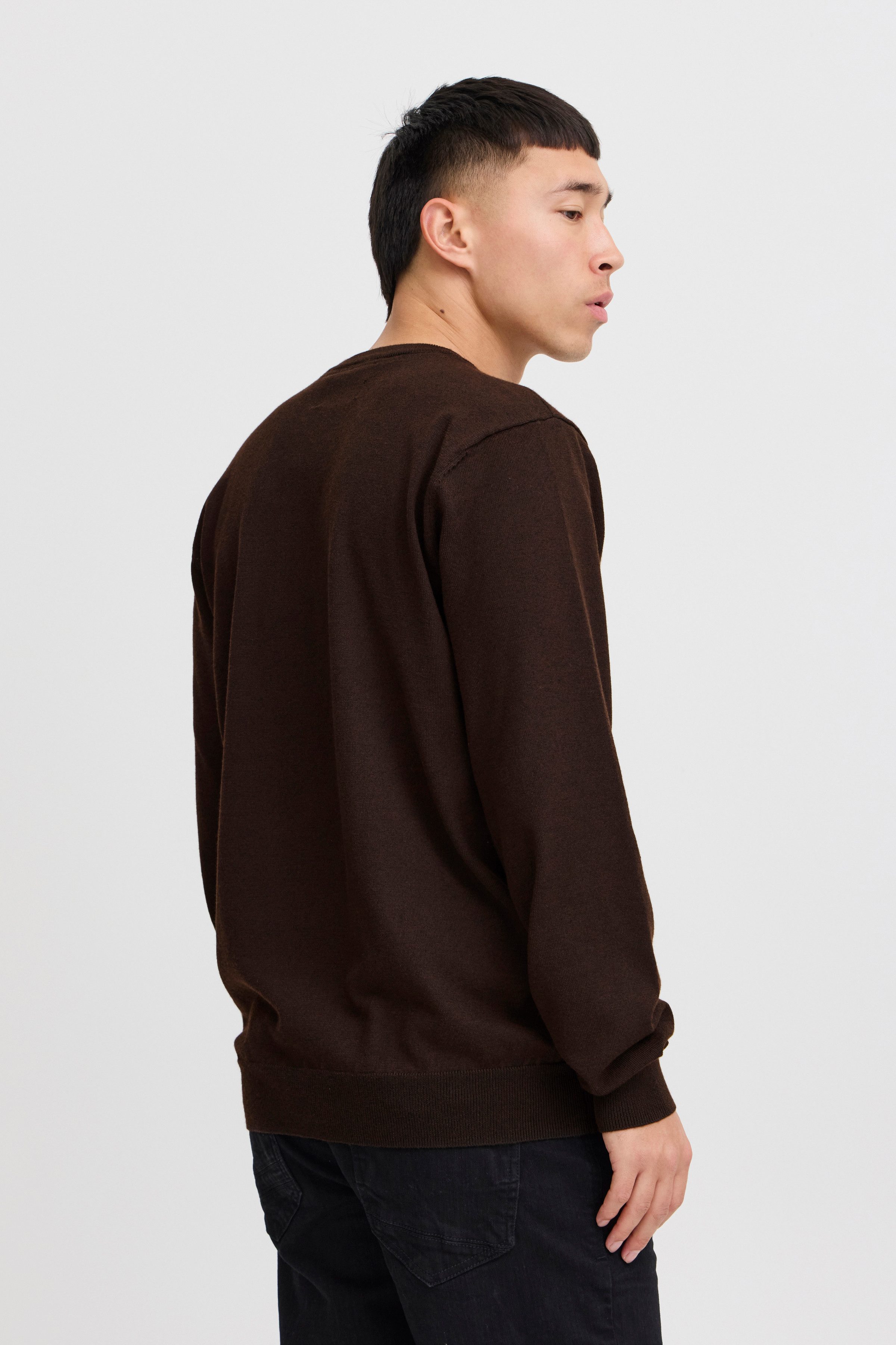 Blend Rundhalspullover Pullover Kunstfaser
