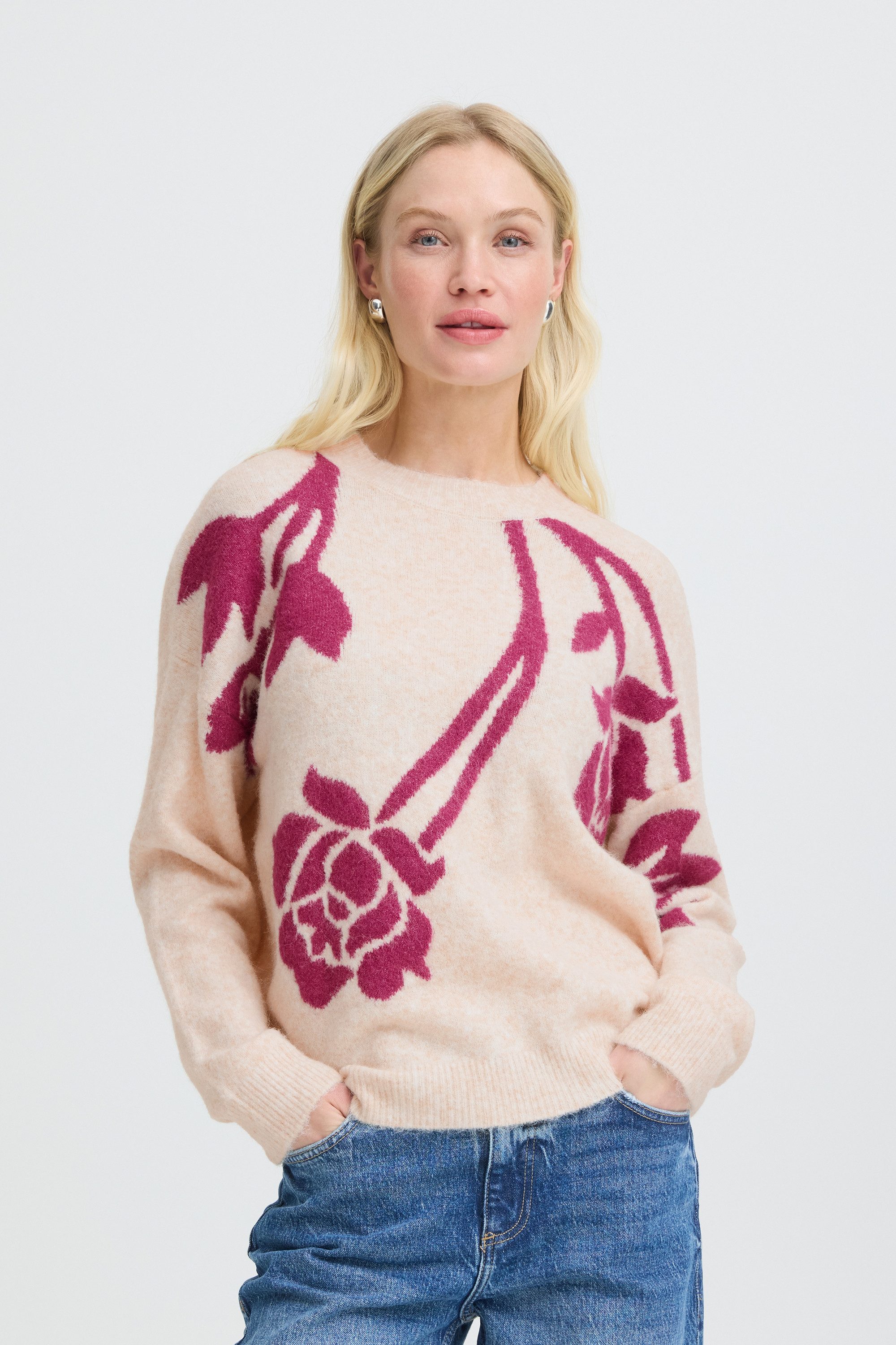 b.young Strickpullover Langarm BYOMEA
