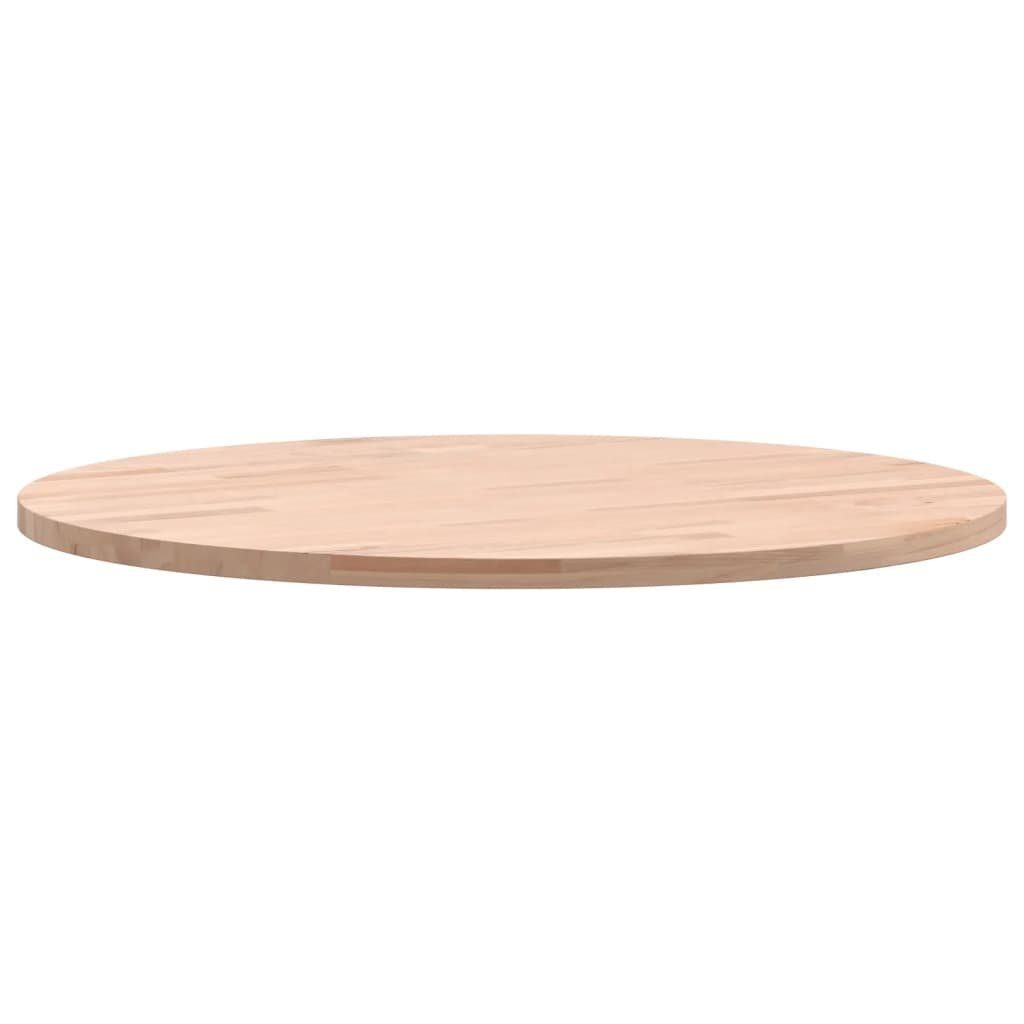 furnicato Tischplatte Ø50x1,5 cm Massivholz Buche Rund
