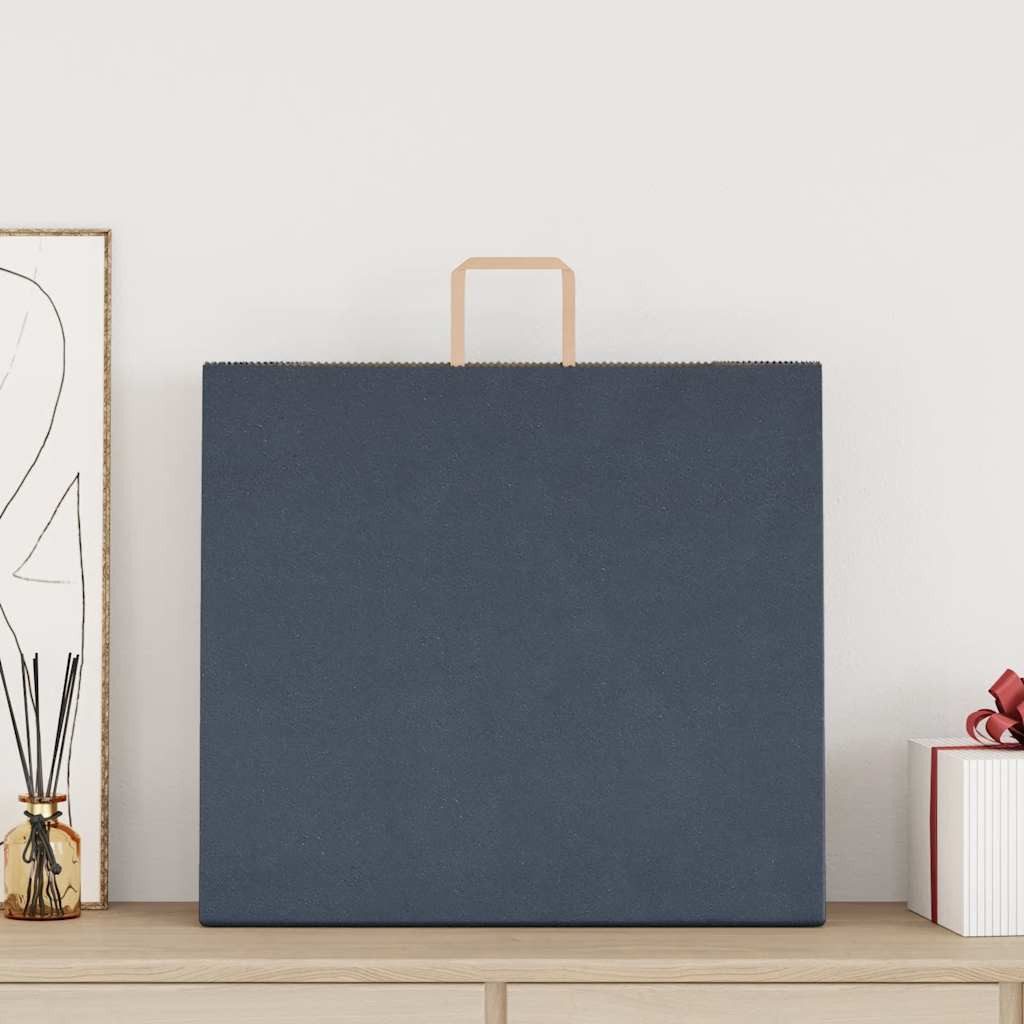 vidaXL Tragetasche Papiertragetaschen 250 Stk. mit Henkeln Blau 54x15x49 cm (250-tlg)