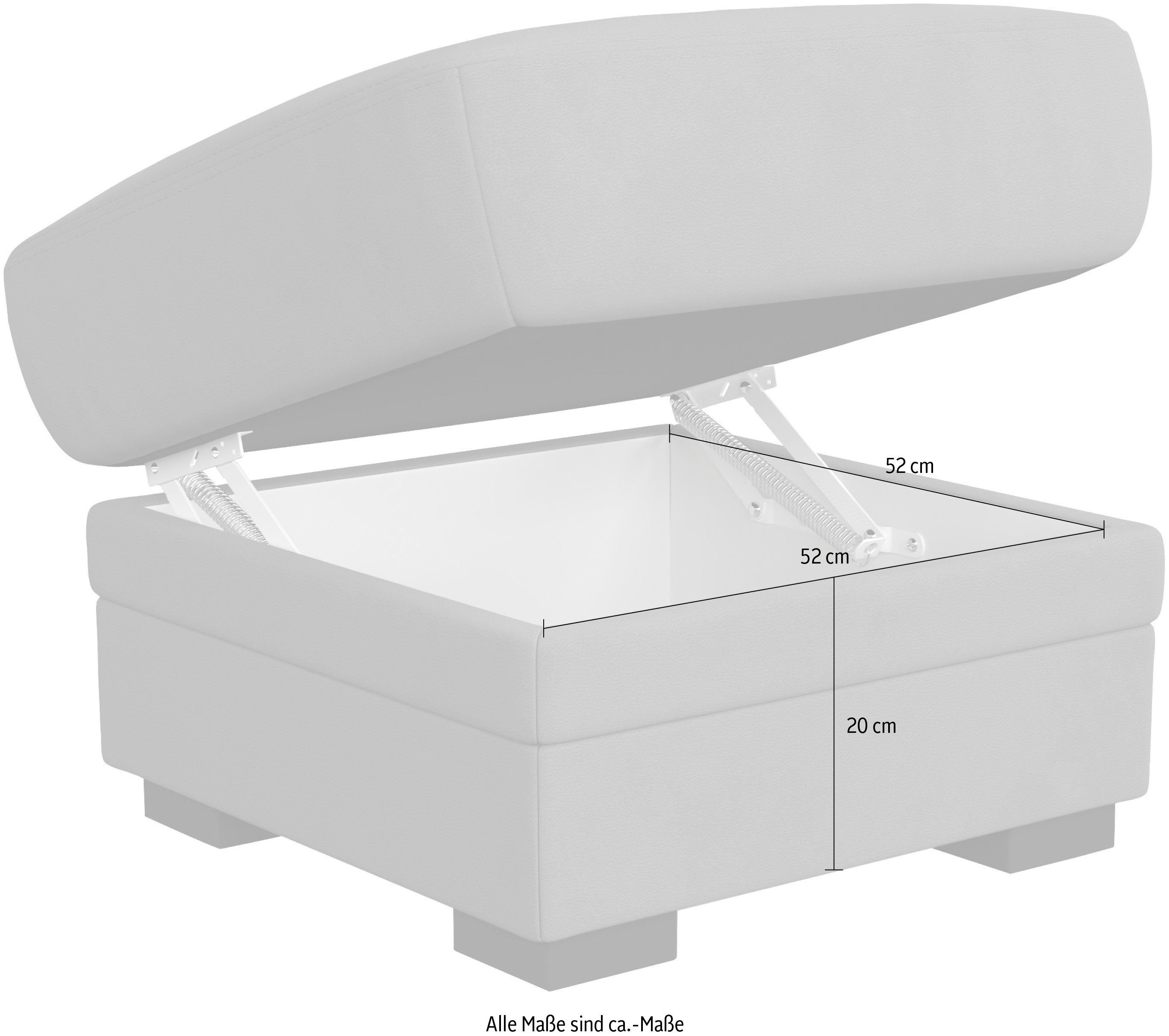COTTA Hocker Marcus, mit Stauraum