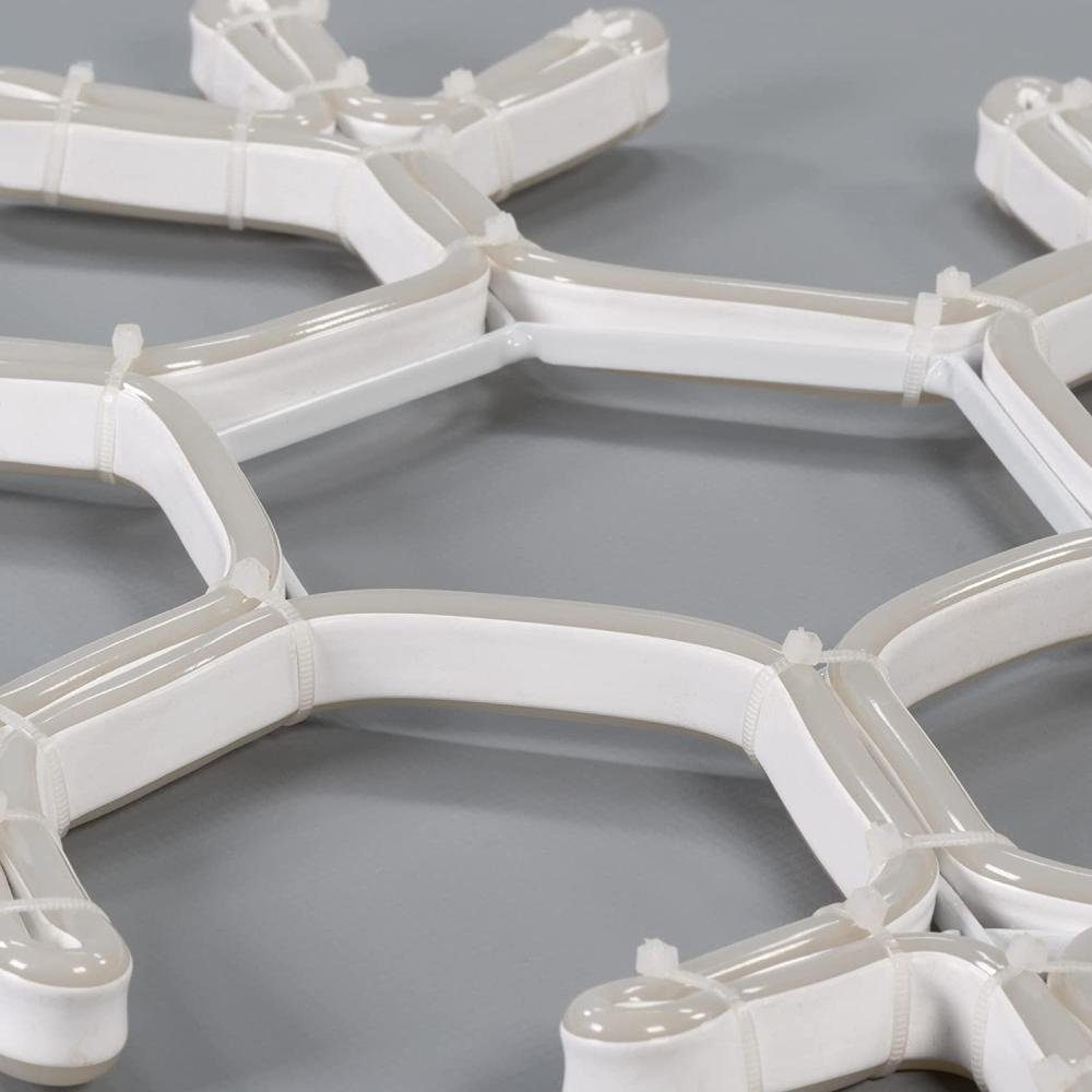 Nipach LED Fensterbild XA11031 Neonschneeflocke Wandleuchte 120er 40x40