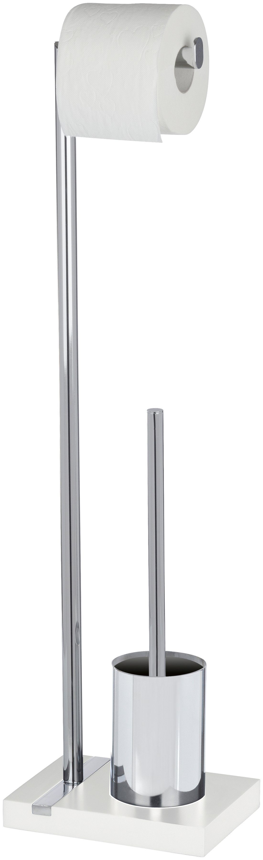 WENKO WC-Garnitur Noble White, Toilettenpapierrollenhalter und WC-Bürstenha günstig online kaufen