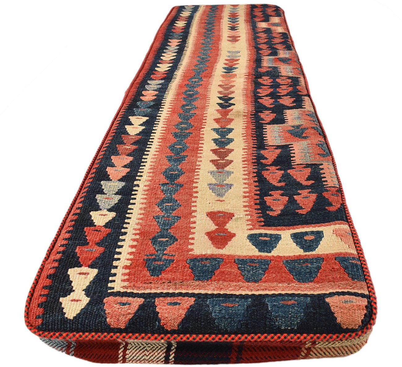 KUHFELL online & NOMAD Bankauflage Kelim Bankauflage Bankkissen 180 x 45 x 4 cm
