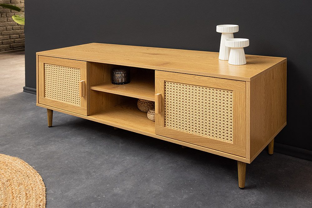 riess-ambiente Lowboard VIENNA 120cm natur-Wiener Geflecht, Rattan, Holz-Op günstig online kaufen