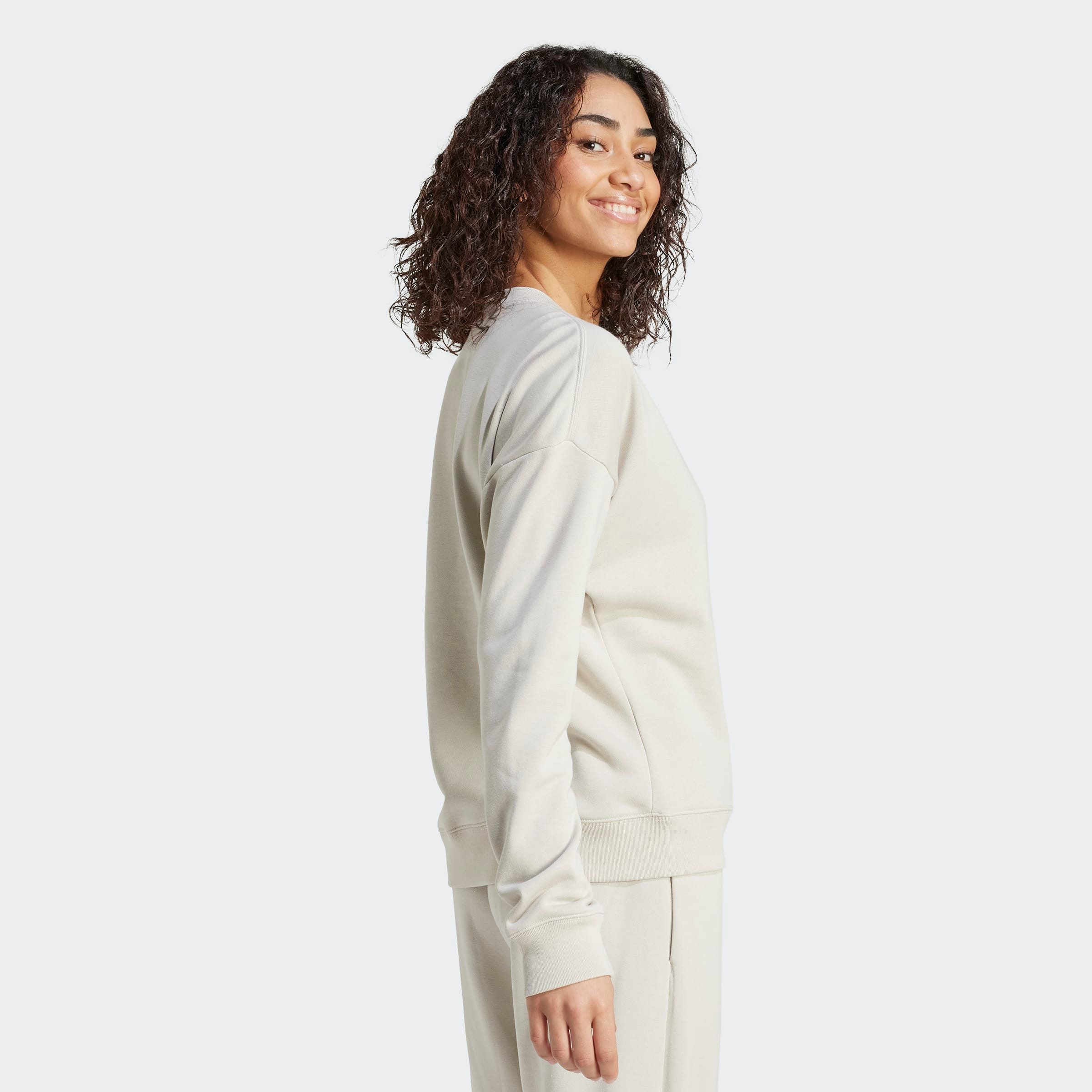 adidas Sportswear Sweatshirt W LIN FT SWT mit Rundhalsausschnitt, ohne Verschluss, normale Schnittform