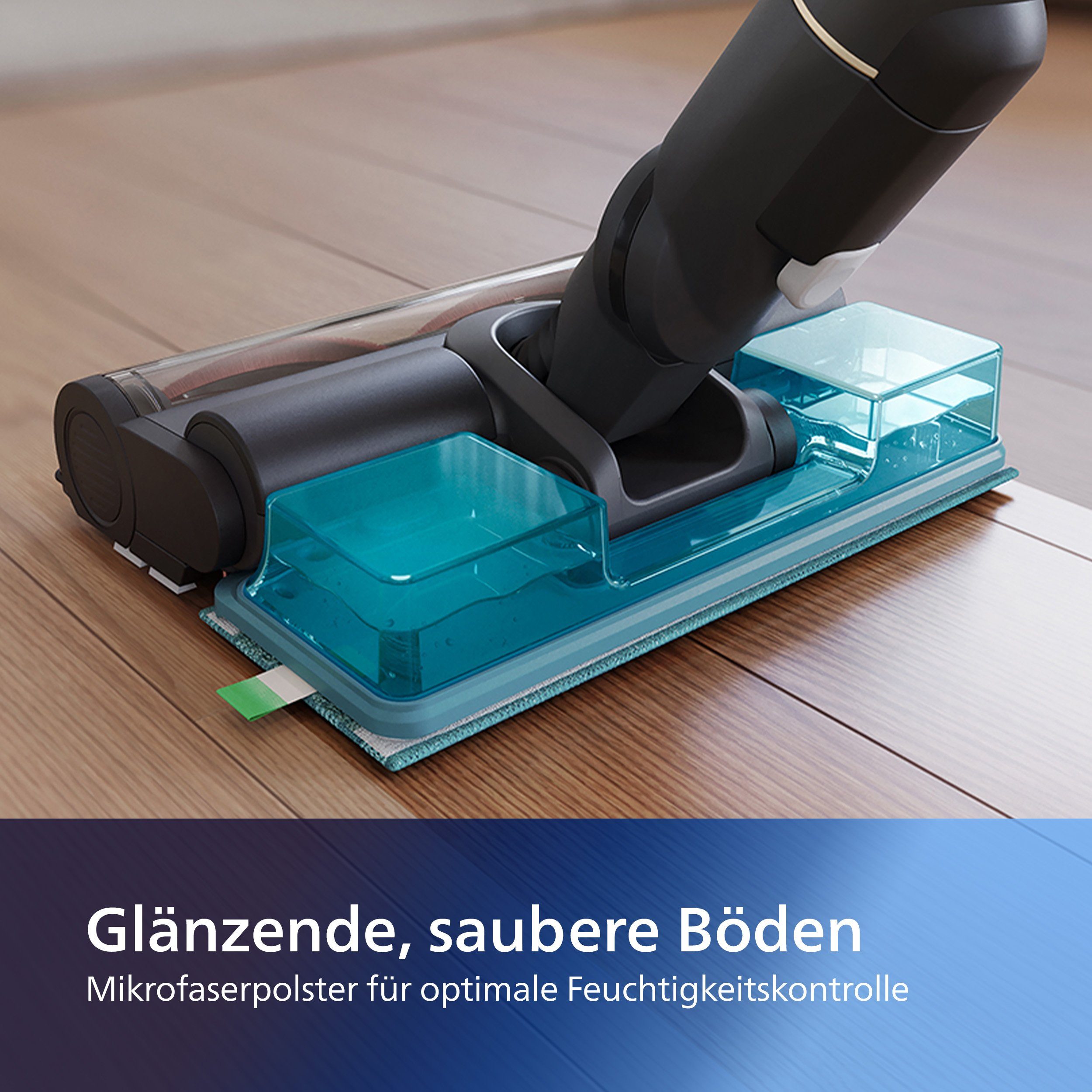 Philips XV1670/02 Philips Cordless Vacuum 7000 Series Mikrofaserpad (Mikrofaser, Packung, 4-tlg., mit den kabellosen Philips Staubsaugern der 7000er Serie kompatibel)