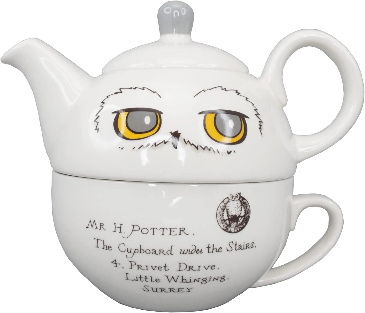 Half Moon Bay Teekanne Harry Potter Hedwig Teekanne für eine Person, (1-St), sehr klein, nur für 1 Person gedacht